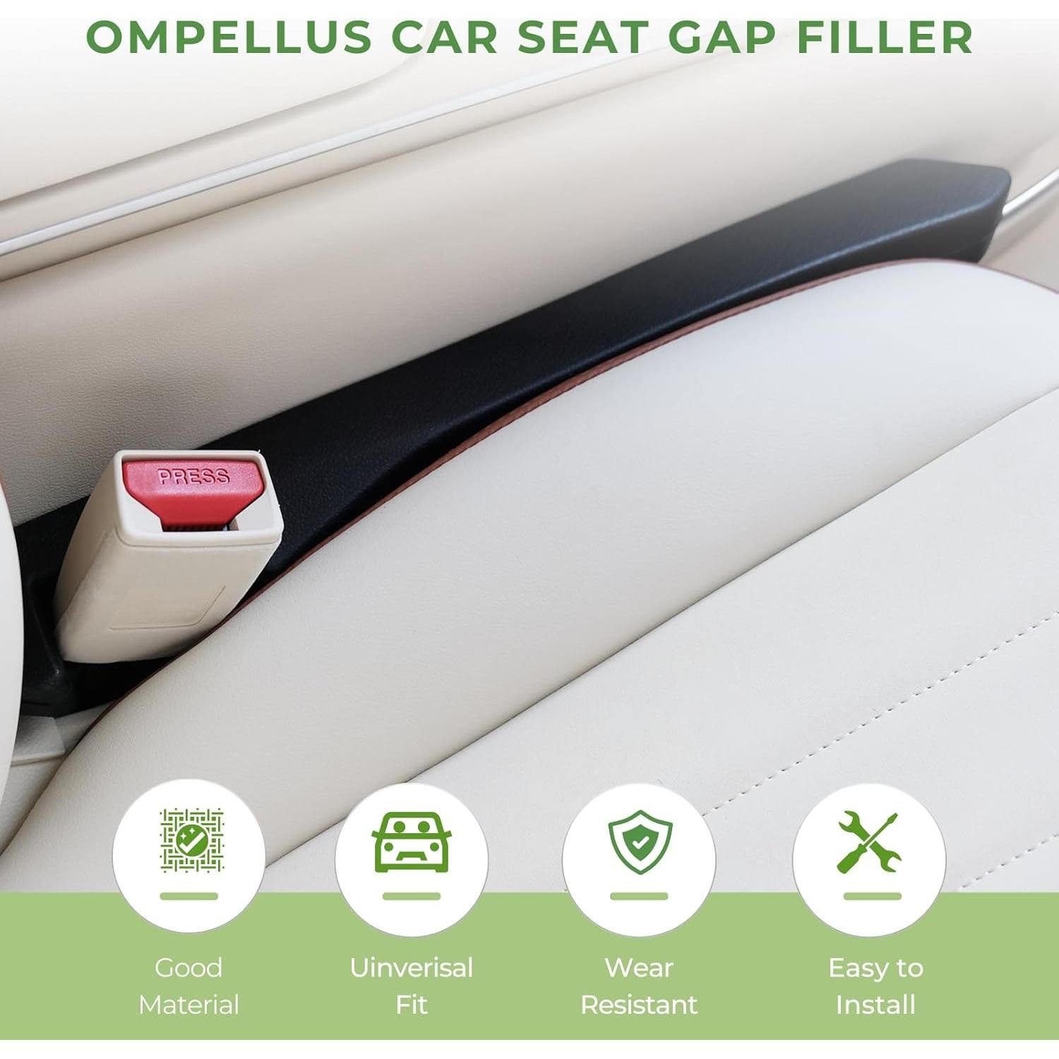 Relleno Espacio Asiento Coche Ompellus 2 Piezas Ajuste Universal