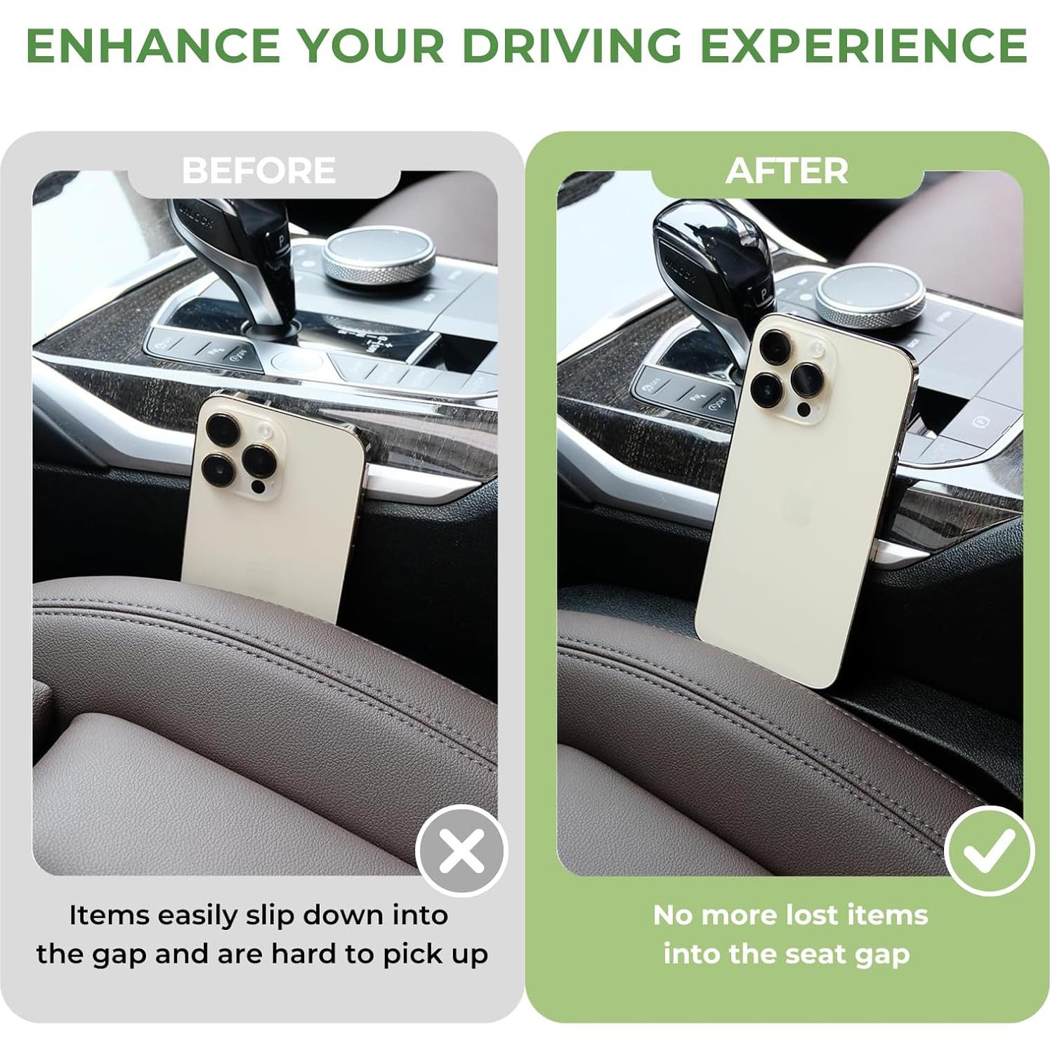 Relleno Espacio Asiento Coche Ompellus 2 Piezas Ajuste Universal