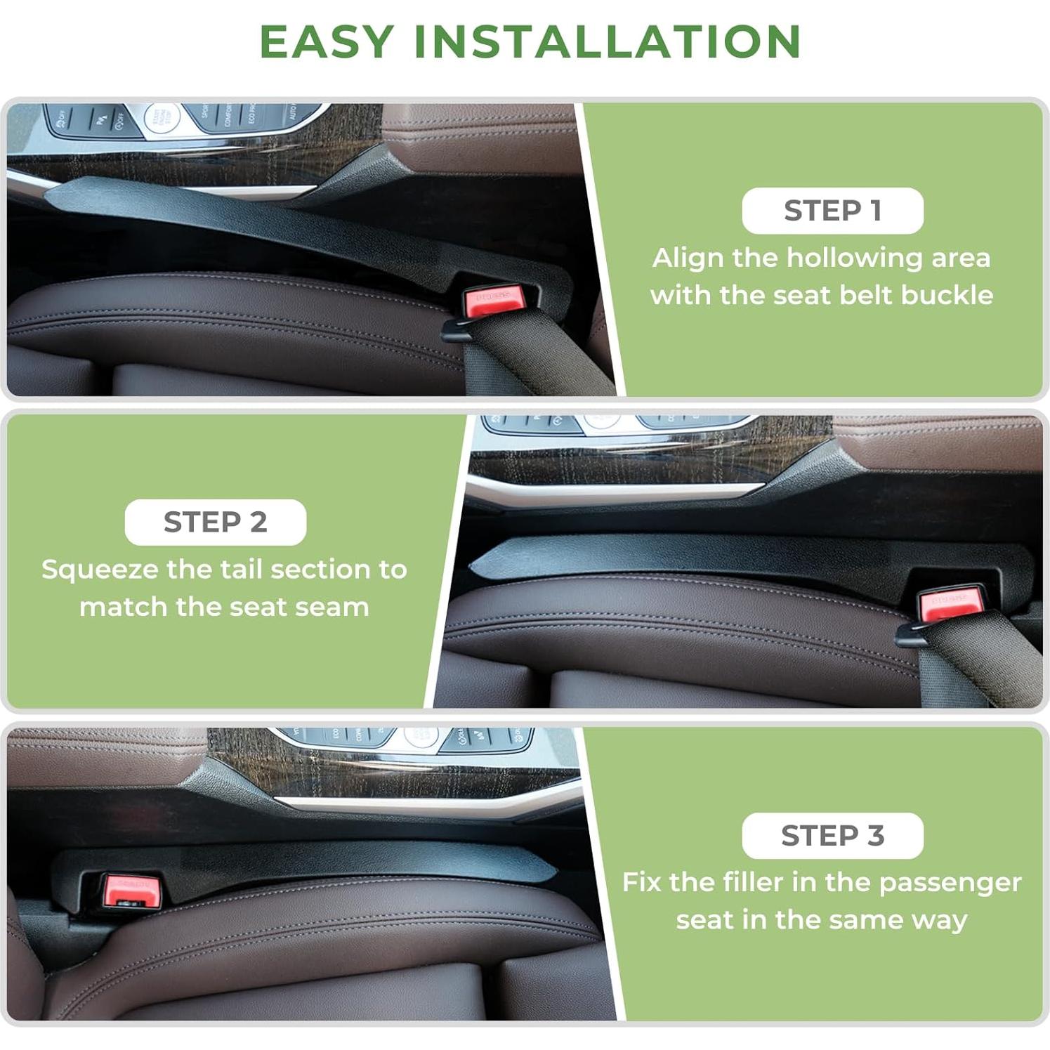 Relleno Espacio Asiento Coche Ompellus 2 Piezas Ajuste Universal