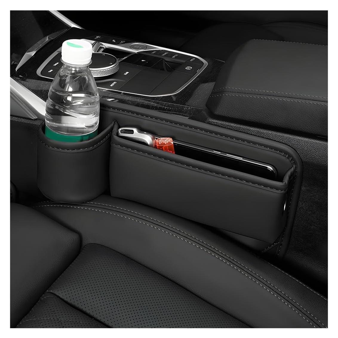 Organizador de Espacio entre Asientos Ohleats - Negro - Con Portavasos