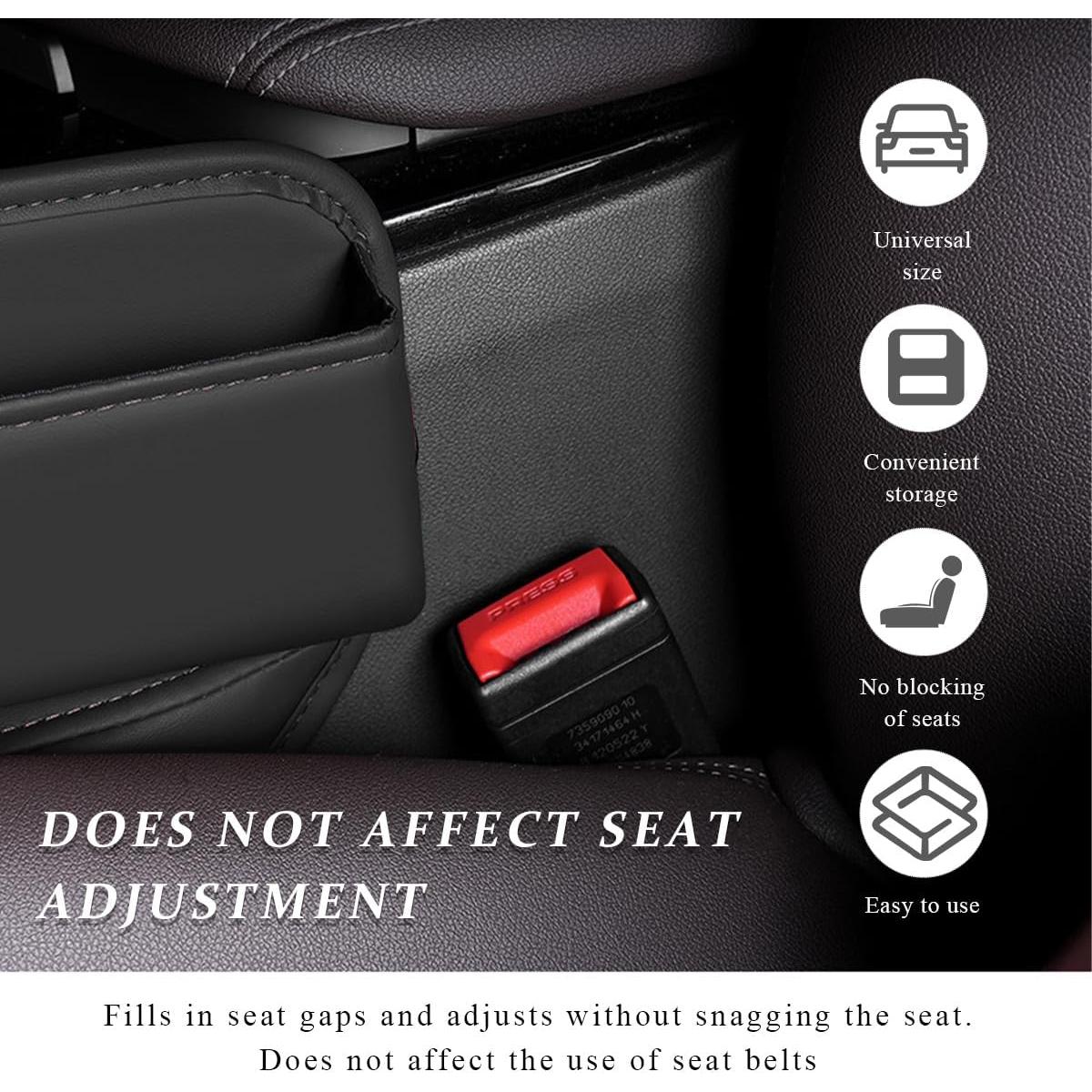 Organizador de Espacio entre Asientos Ohleats - Negro - Con Portavasos