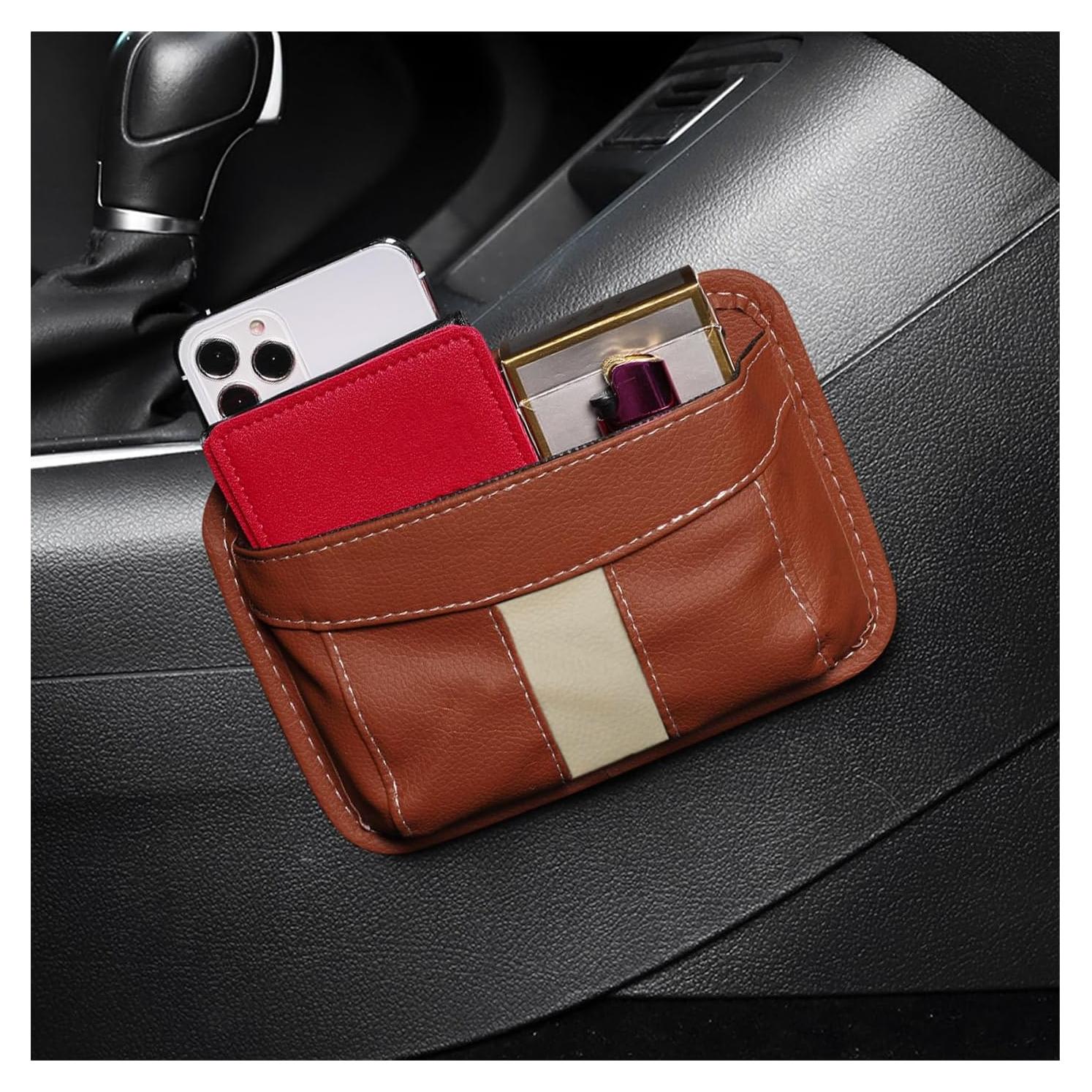 Organizador de bolsillo lateral para auto Suvnie Marrón