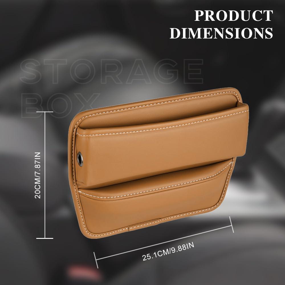 Organizador de Espacio entre Asientos Kutyun Cuero Marrón