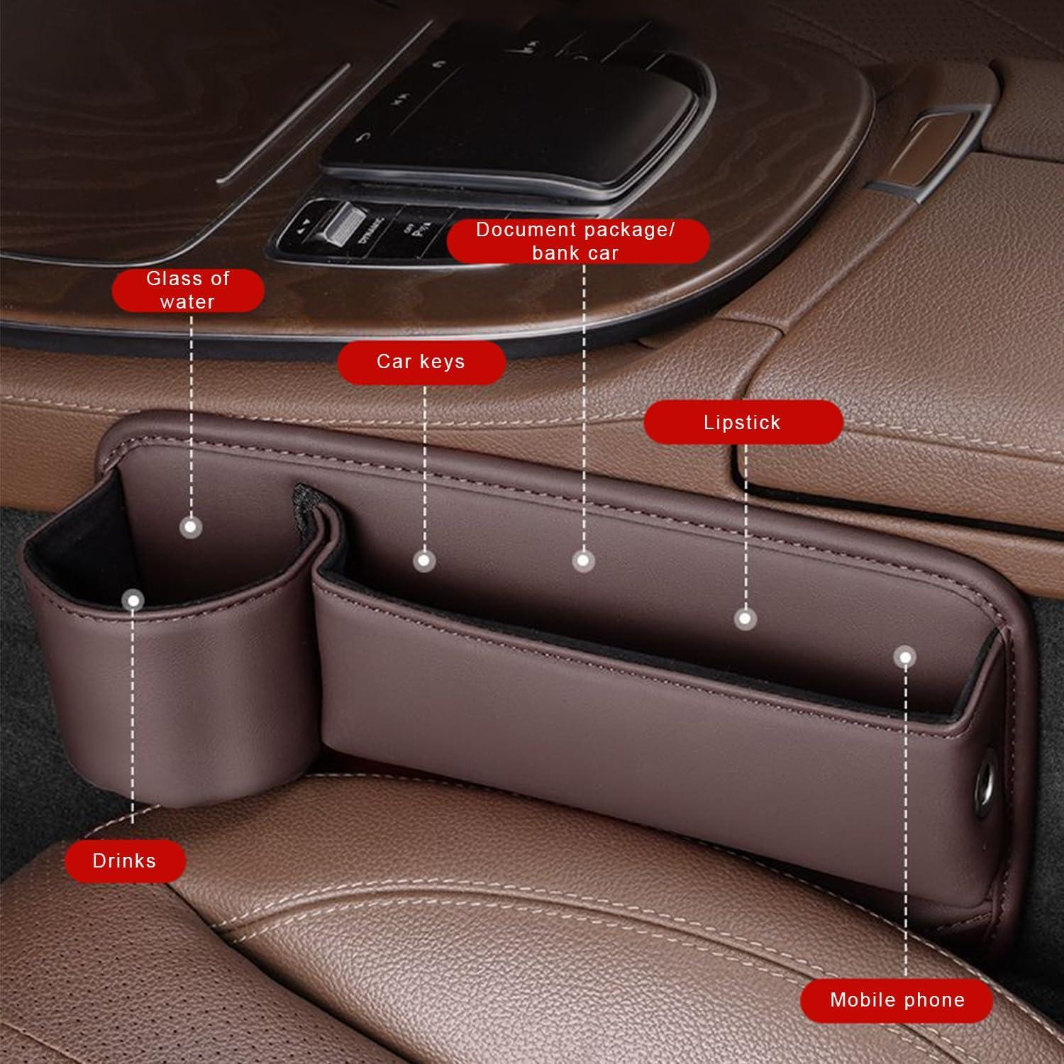 Organizador de Asiento de Coche CONEATI MNE00 Cuero Negro