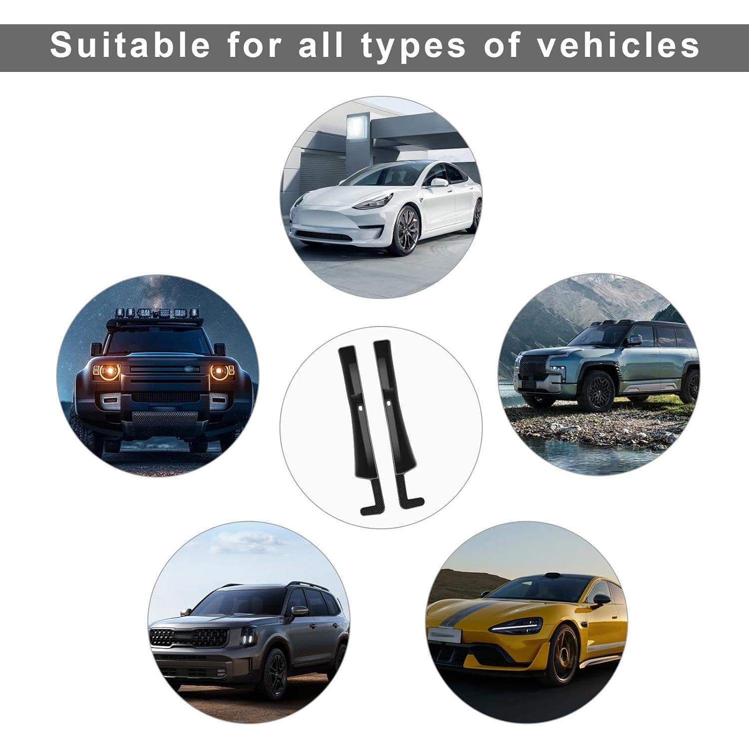 Organizador de Relleno de Espacio entre Asientos FSTURIOS 2 PCS Negro