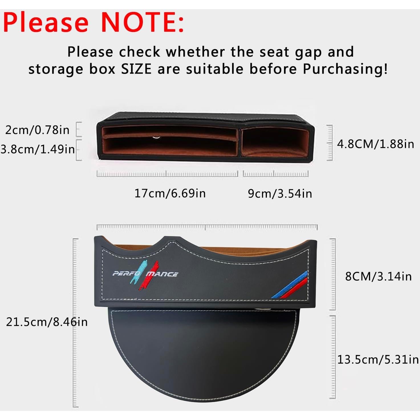 Organizador de Asiento TOPABYTE para BMW - Relleno Espacio 26.2x8x21.2cm