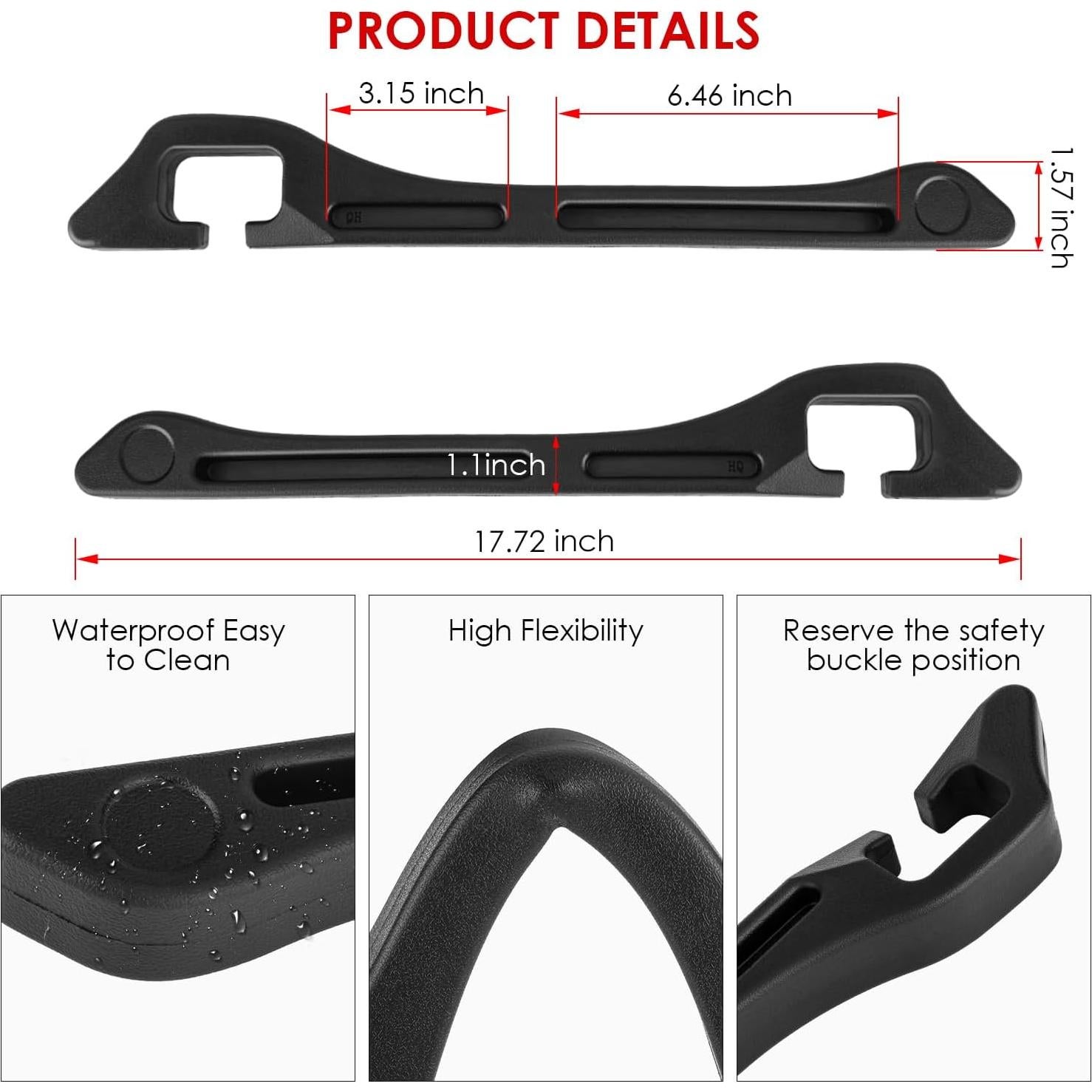 Relleno de Espacio entre Asientos Acetek - Paquete de 2