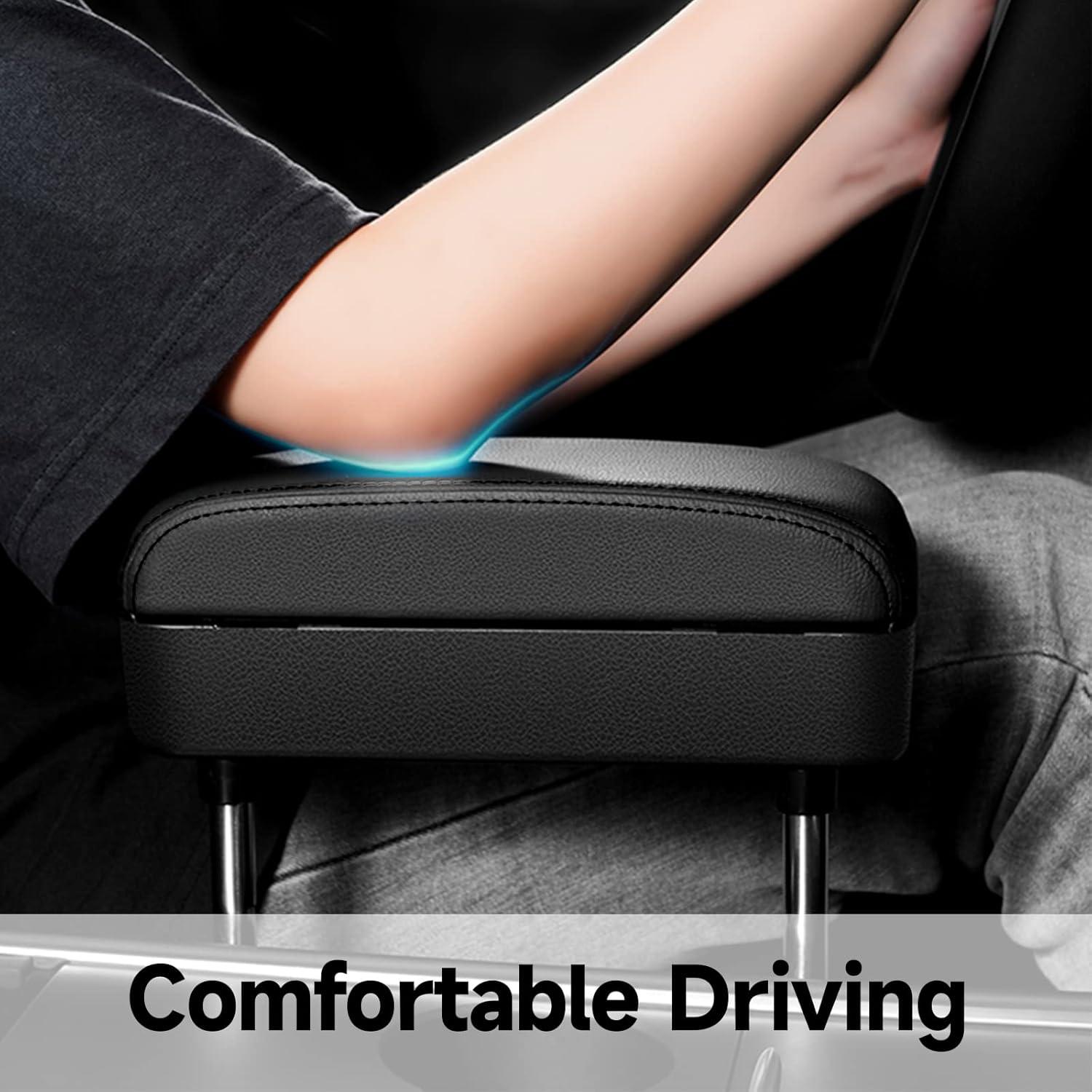 Caja de Almacenamiento para Apoyabrazos Dimeani FS - Ajustable, Negro