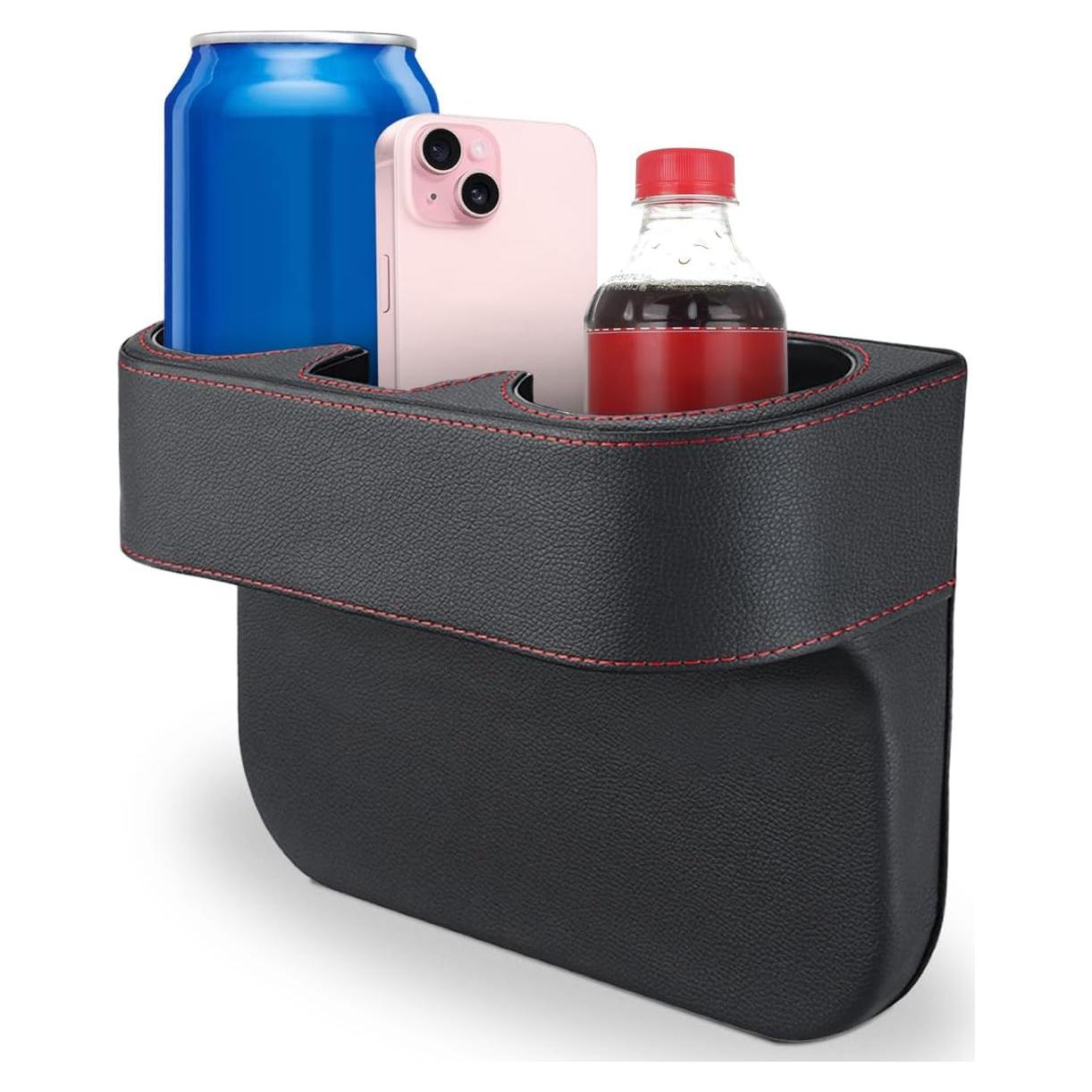 Soporte para Taza de Coche KITUREK Negro, Organizador Multifuncional