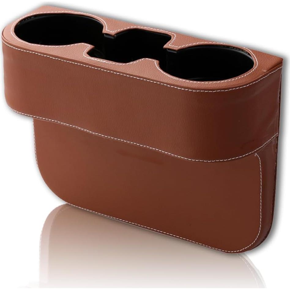 Soporte para Taza de Coche Piburth Marrón con Almacenamiento