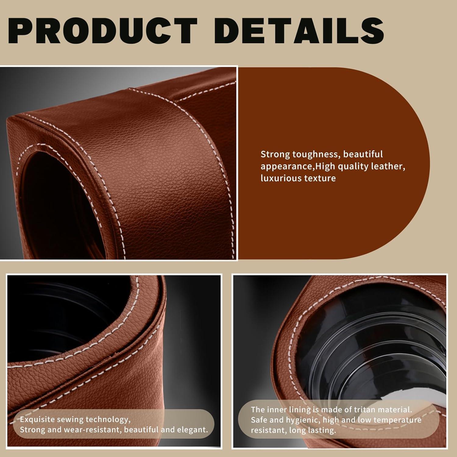 Soporte para Taza de Coche Piburth Marrón con Almacenamiento