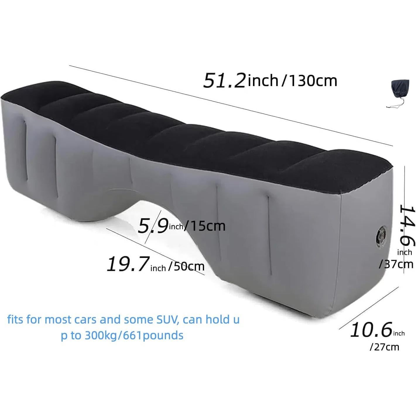 Colchón Inflable para Coche xixikiss 130x38cm 300kg