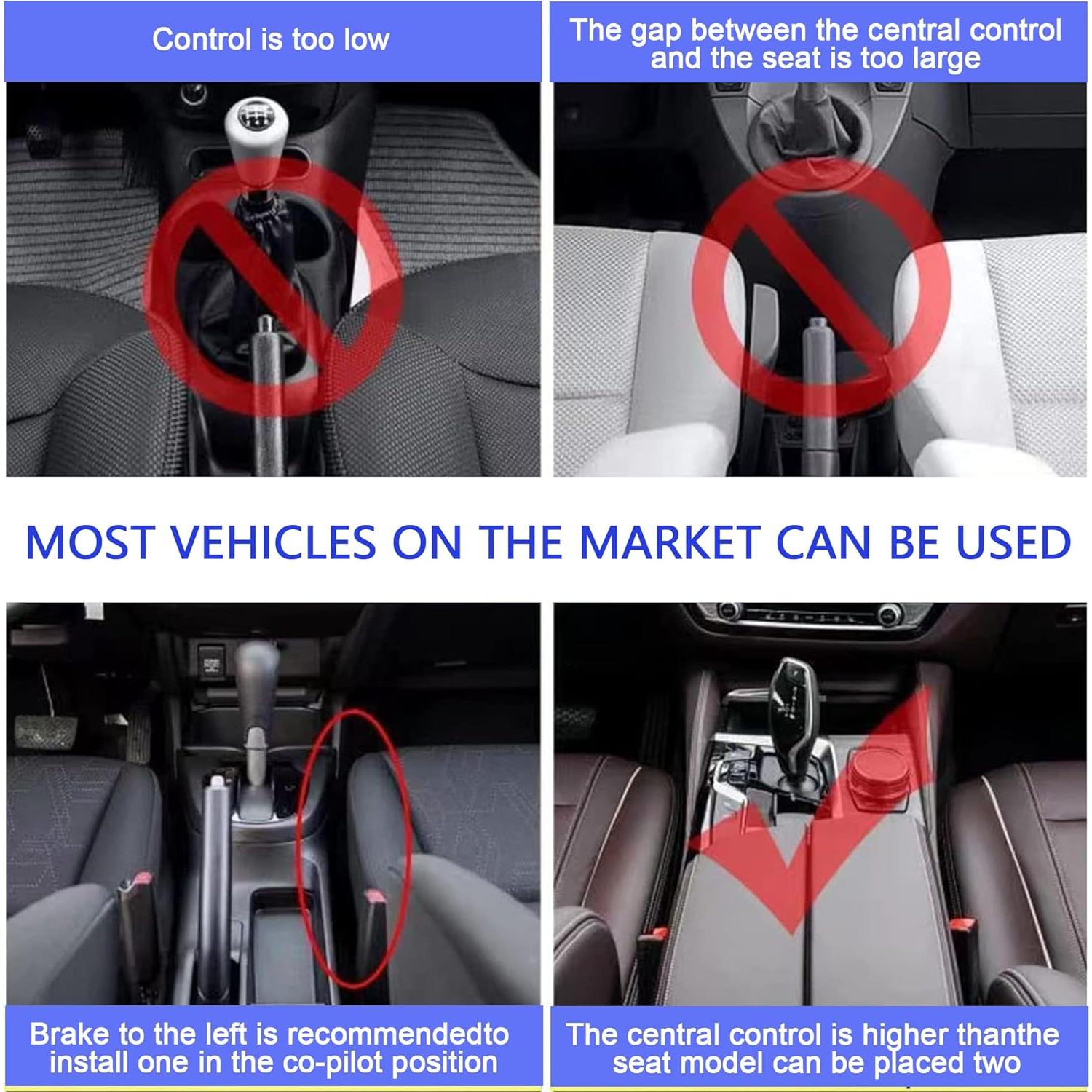 Organizador de Espacio entre Asientos de Coche KUKEO Negro