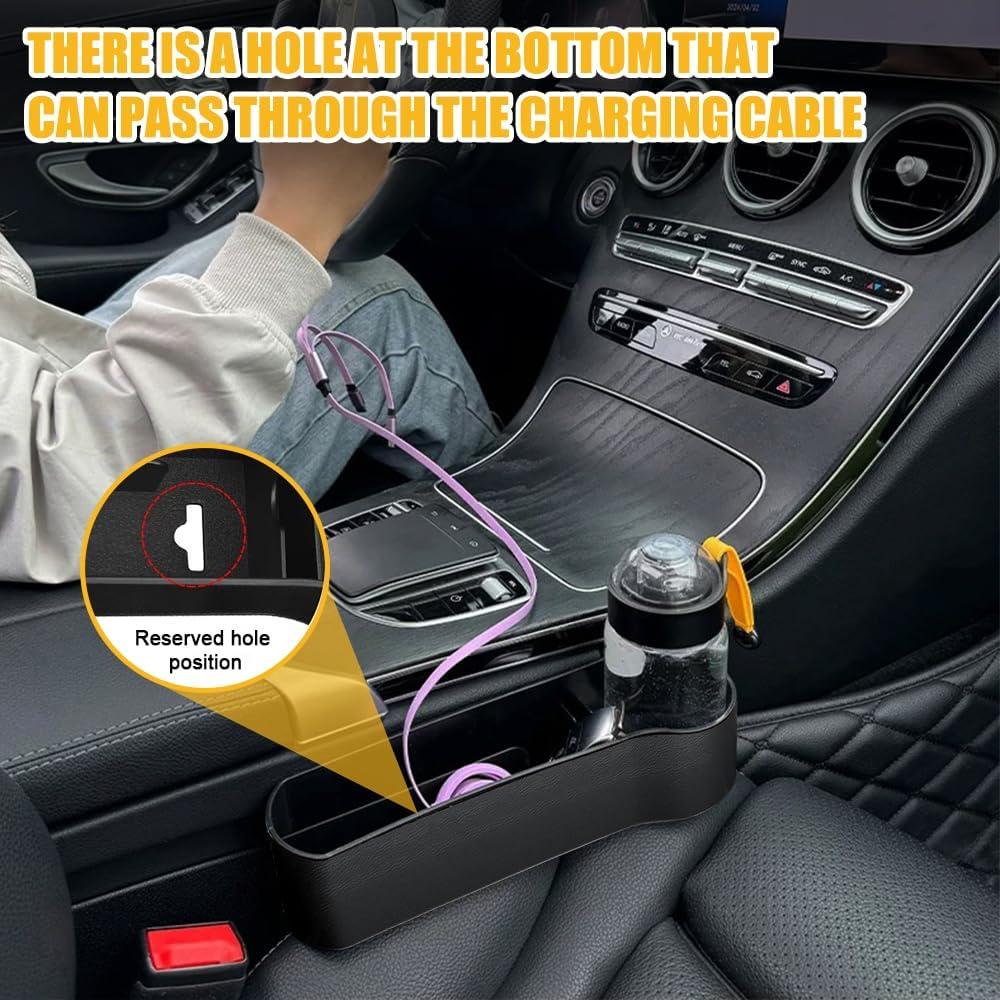 Organizador de Relleno Espacio Asientos Auto Tecledsn Negro 2 Pzs