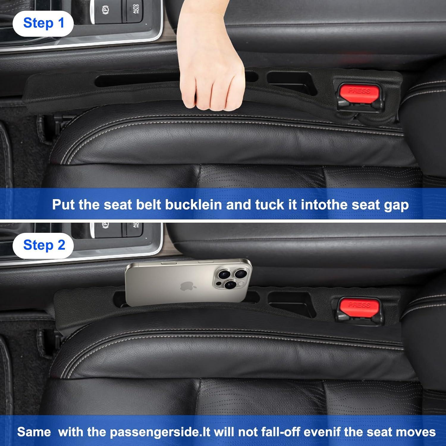 Relleno Espacio Asientos Coche Pinsit 2 Piezas Cuero PU