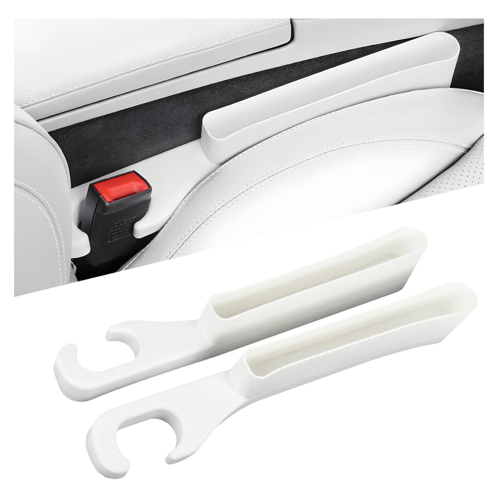 Organizador de Relleno Espacio Asientos Coche Hovom 2 Piezas Blanco