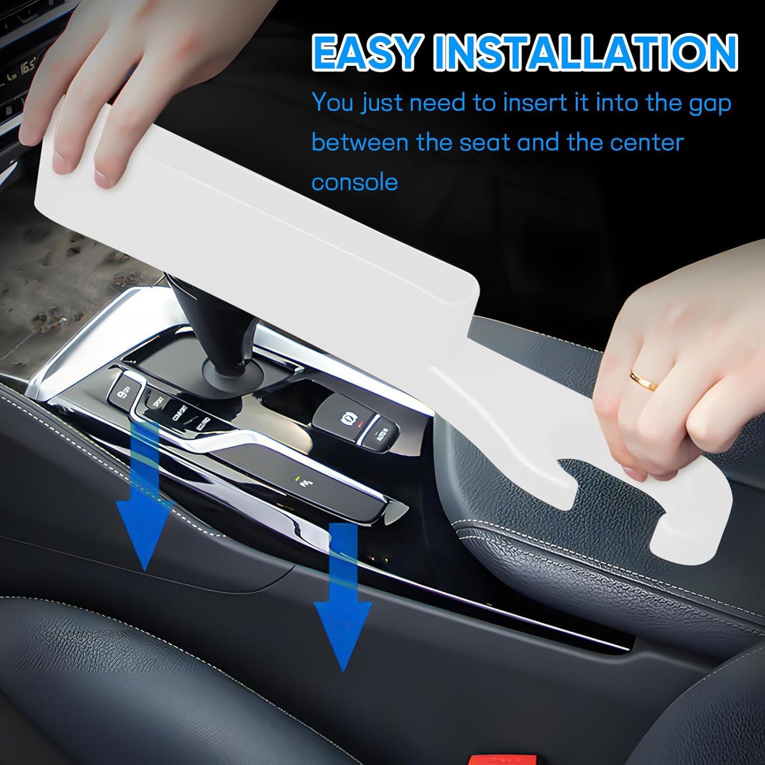 Organizador de Relleno Espacio Asientos Coche Hovom 2 Piezas Blanco