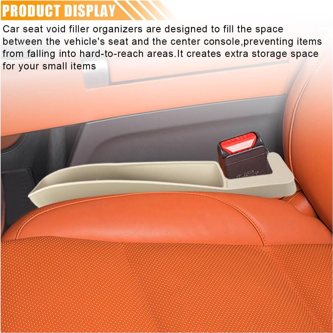 Organizador de Espacio entre Asientos de Coche KITUREK Beige