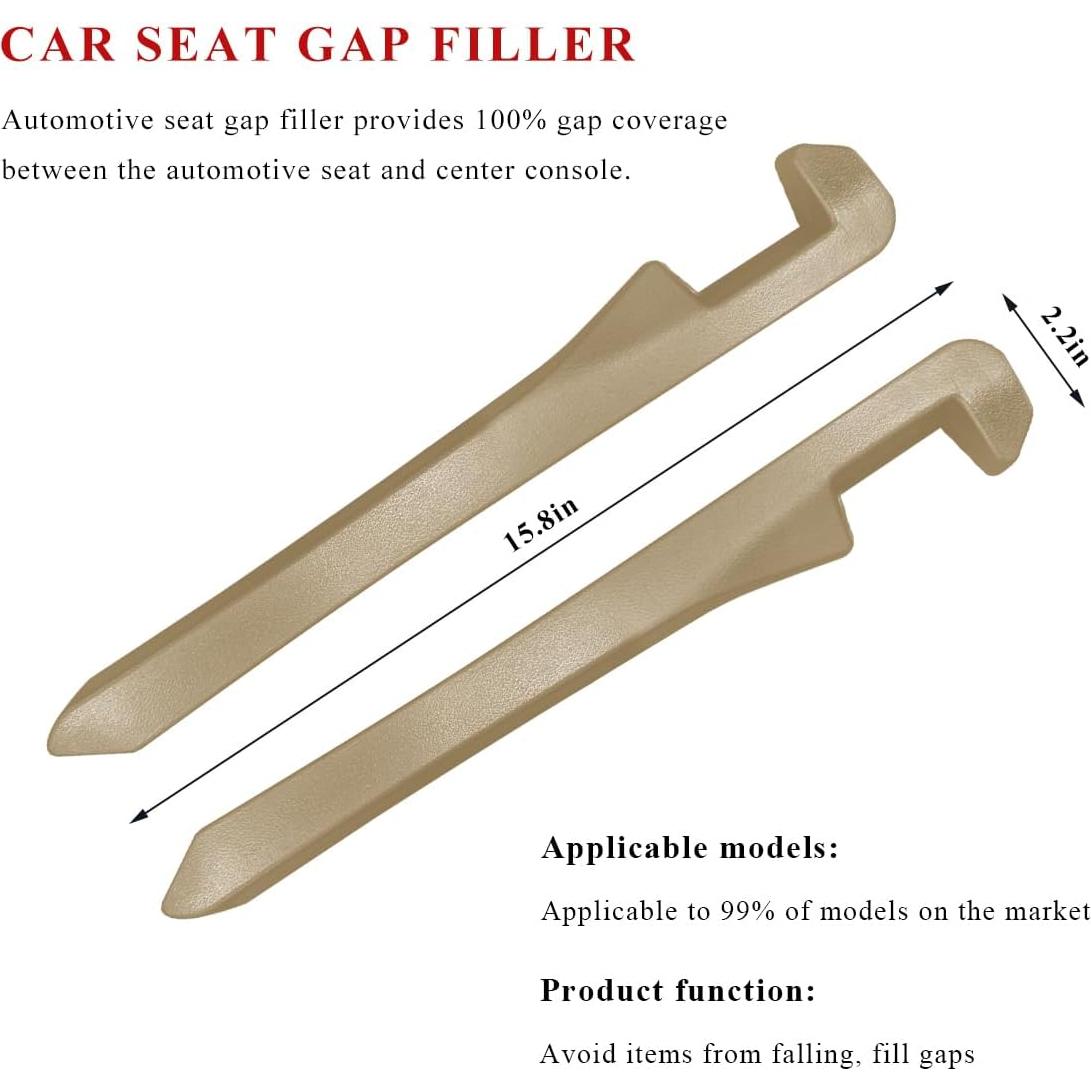 Relleno Espacio Asientos Coche MUQIDA 2PCS Beige Universal