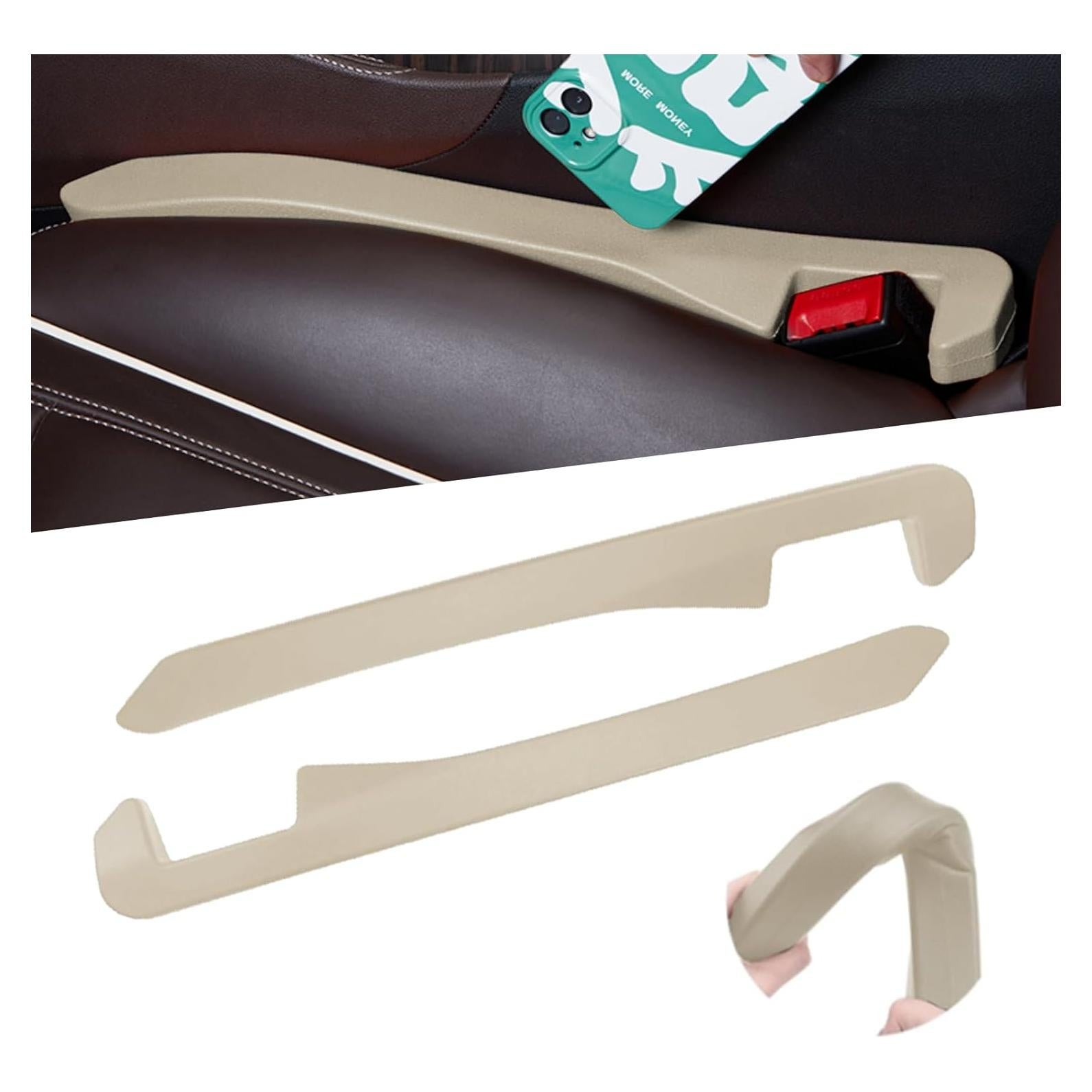 Relleno para Espacio entre Asientos Auto GRABIIFY 2pcs Crema