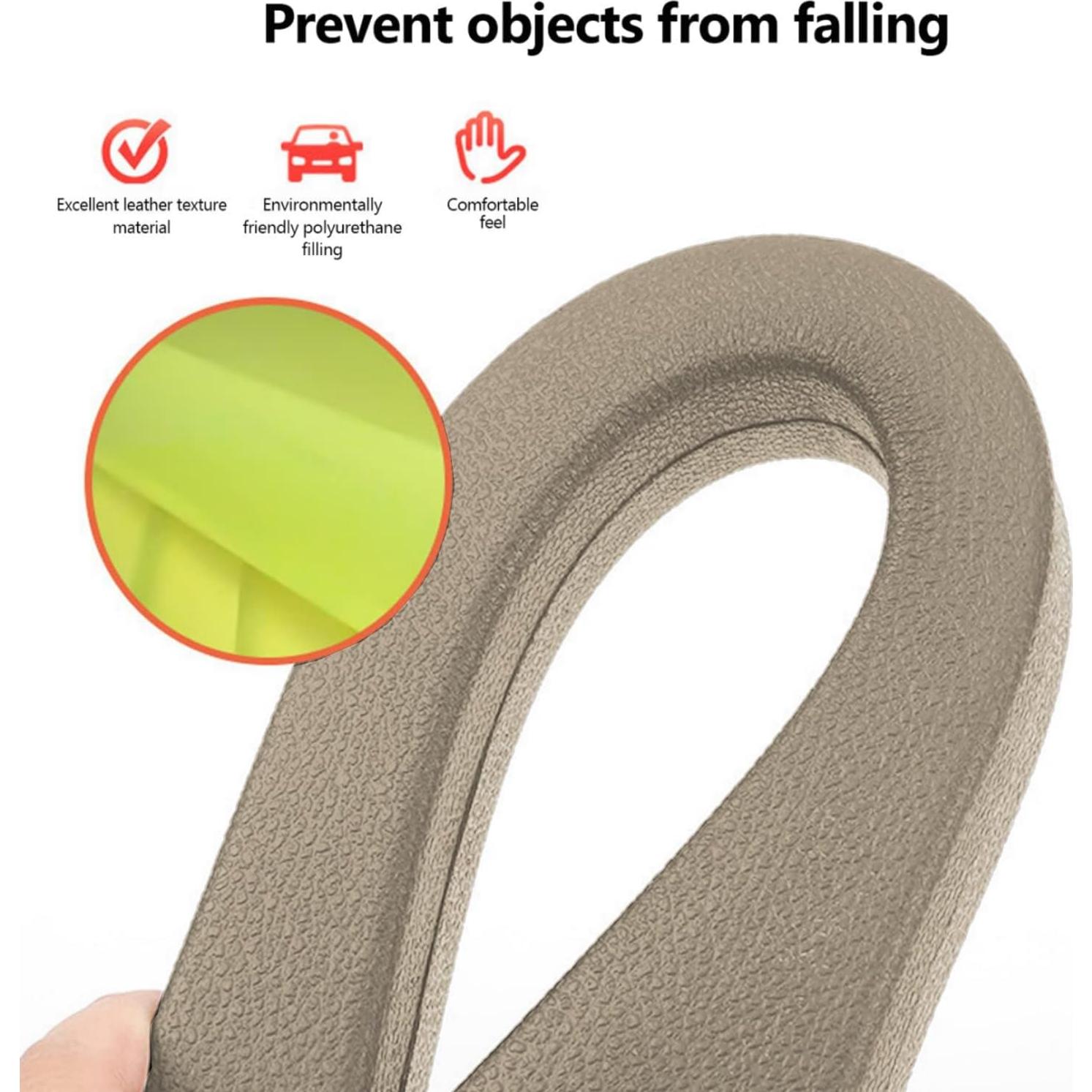 Relleno para Espacio entre Asientos Auto GRABIIFY 2pcs Crema