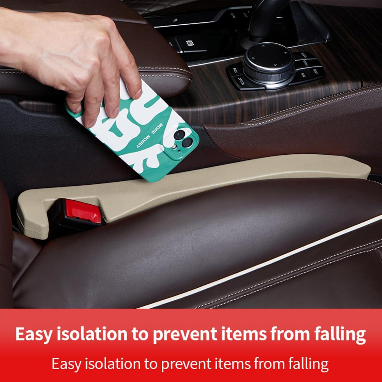 Relleno para Espacio entre Asientos Auto GRABIIFY 2pcs Crema