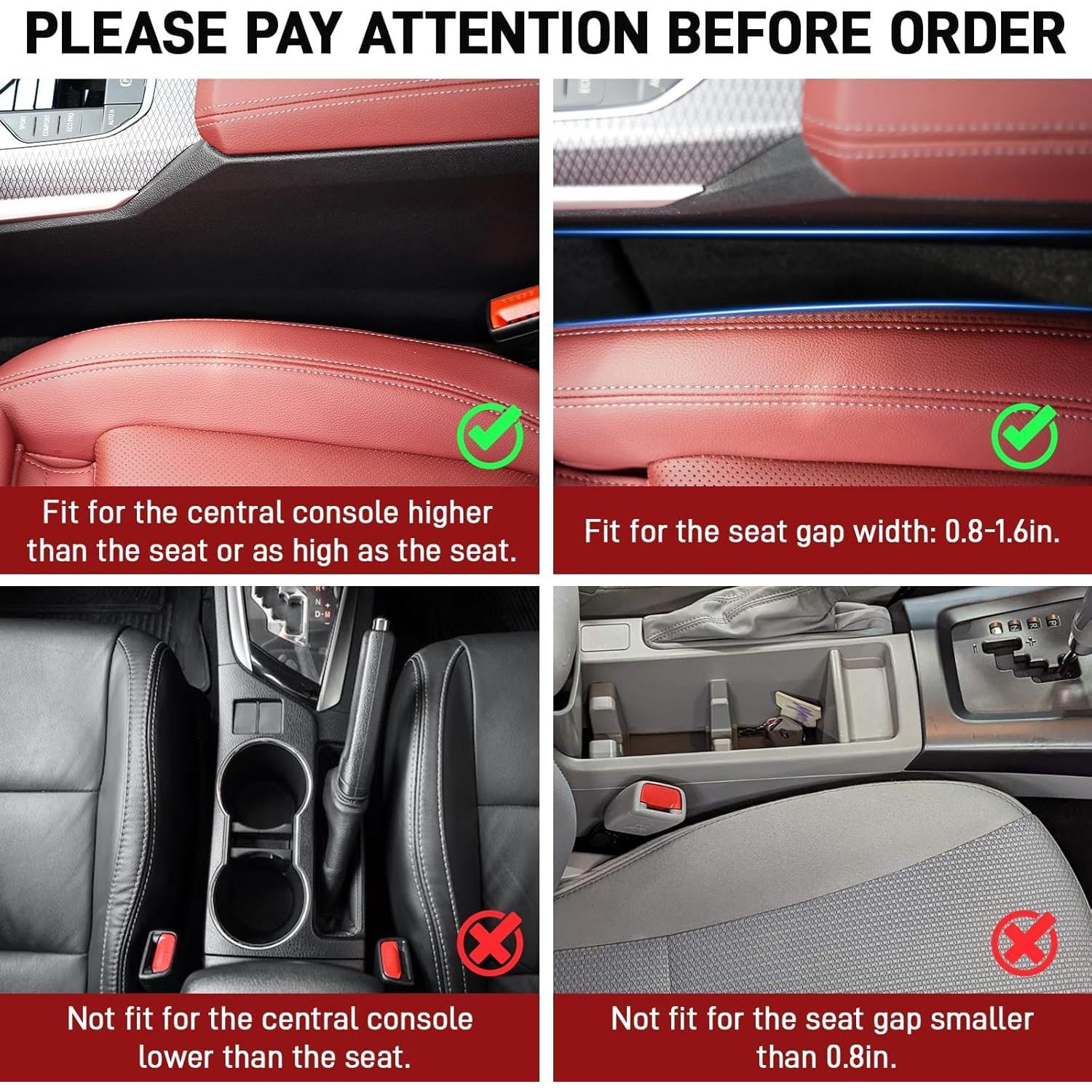 Organizador de Espacio entre Asientos Suflywe - 2 Piezas Negro