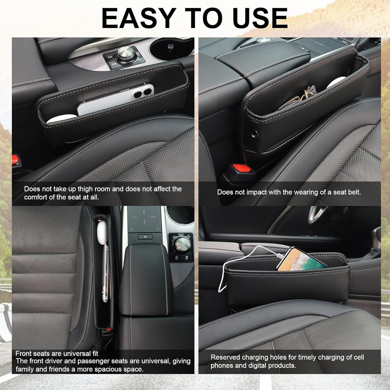 Relleno Organizador Espacio Asientos Auto Alpmosn - Negro