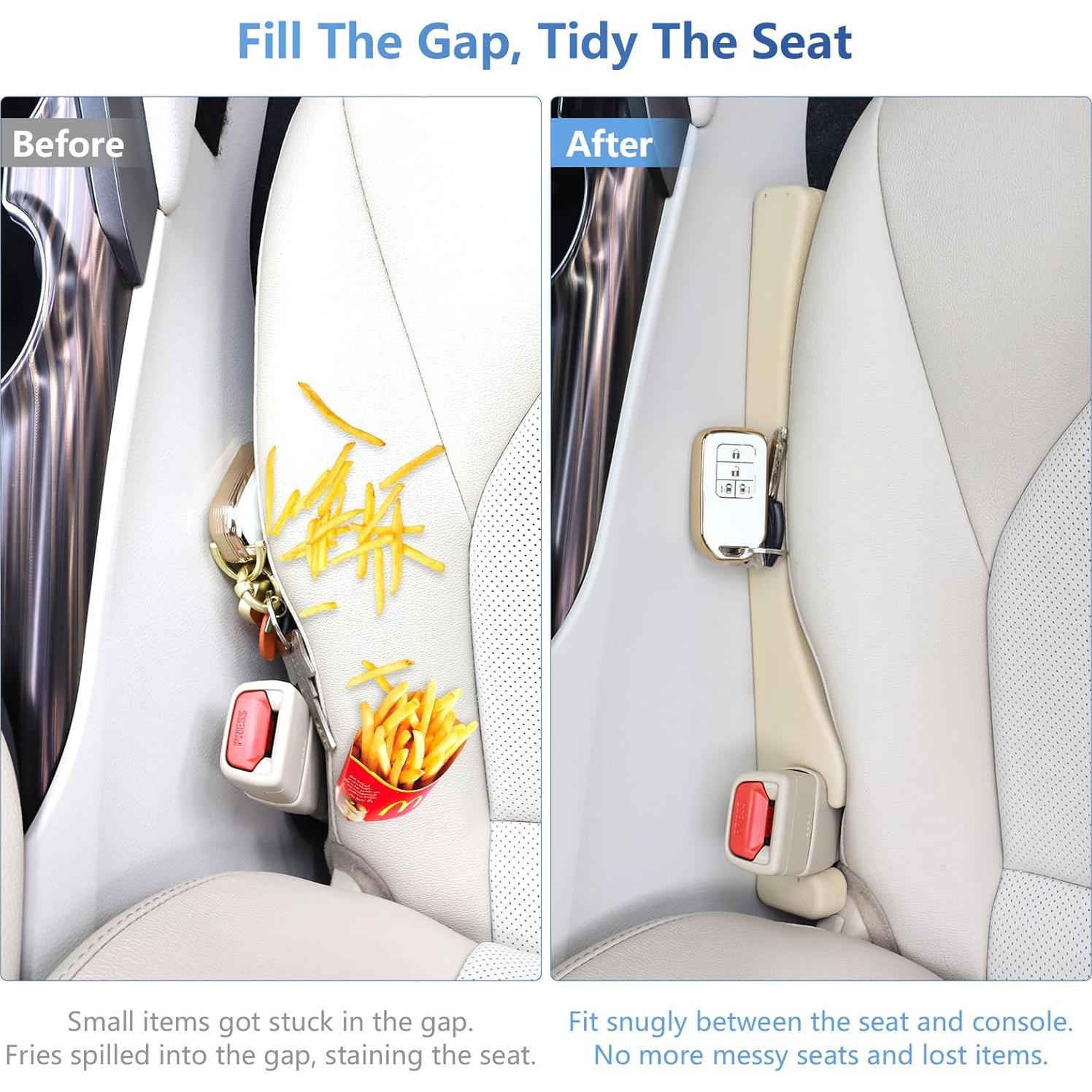 Relleno Espacio Asiento Coche 1797 Beige 2 Piezas Universal