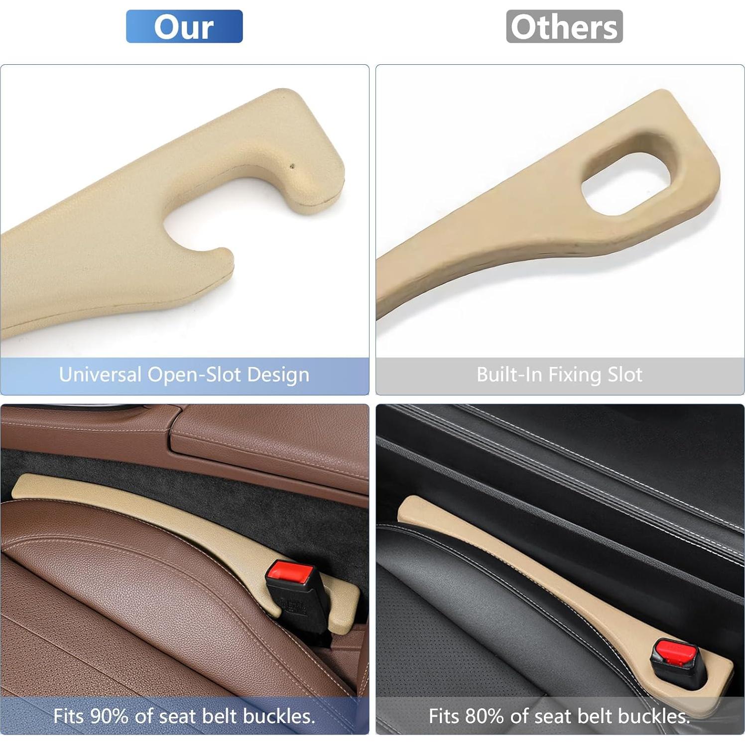 Relleno Espacio Asiento Coche 1797 Beige 2 Piezas Universal