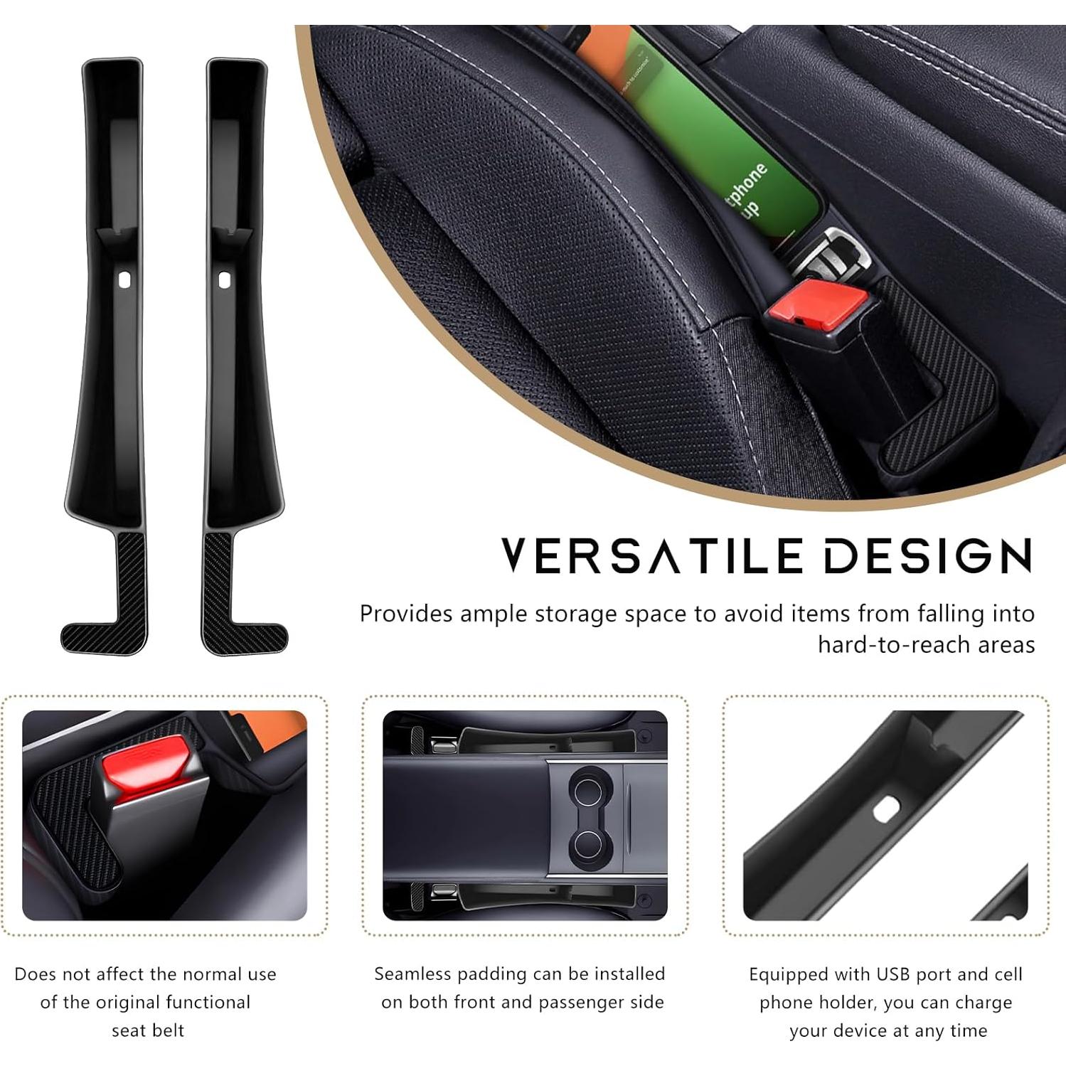 Organizador de Relleno Espacio Asientos Coche NYTKL 2PCS Negro