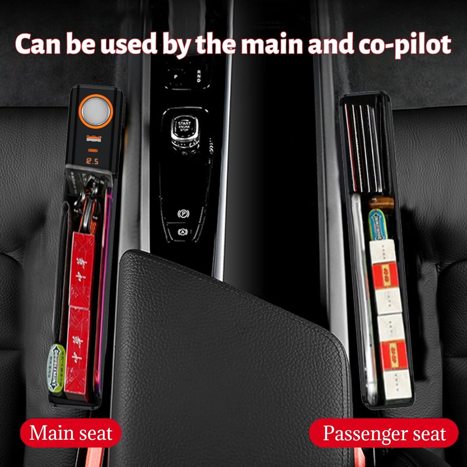 Organizador de Asiento de Coche Howdcheng 4 en 1 con Carga Rápida