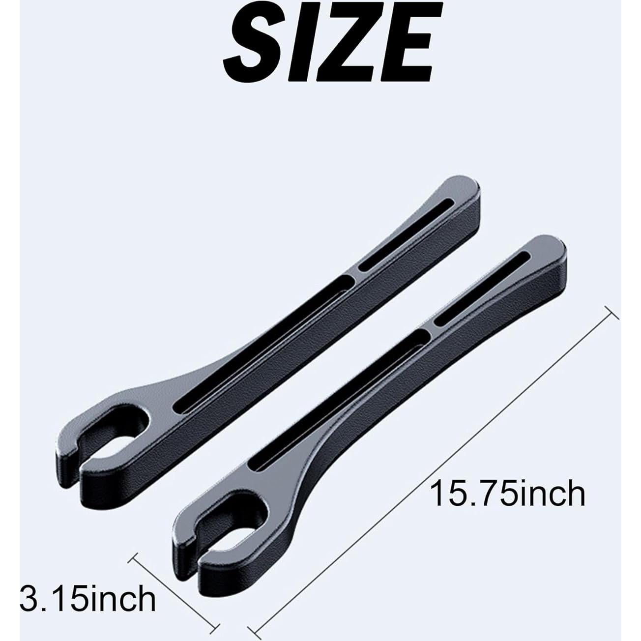 Relleno Espacio Asientos Coche LevChall 2PCS Negro