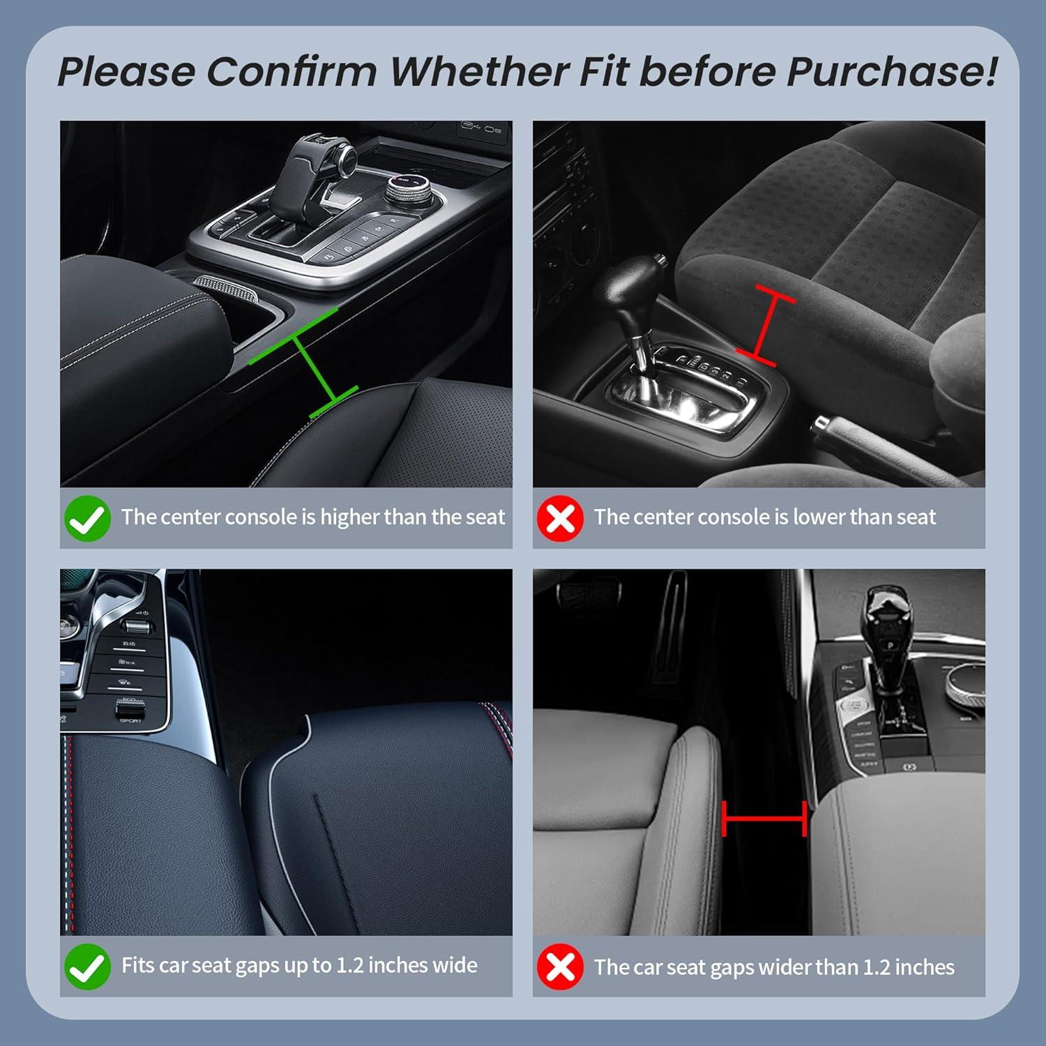 Organizador de Auto NYEONHRT Cuero Marrón Ajuste Universal