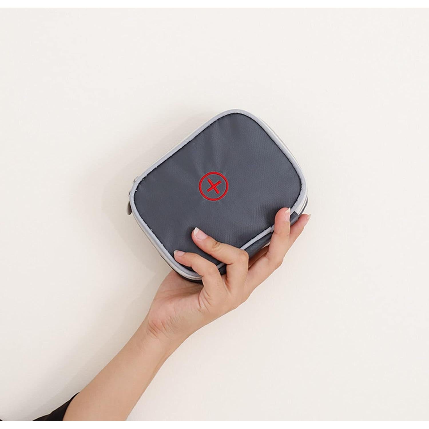 Bolsa de Primeros Auxilios Mini Lingcat Gris Vacía 13x10 cm