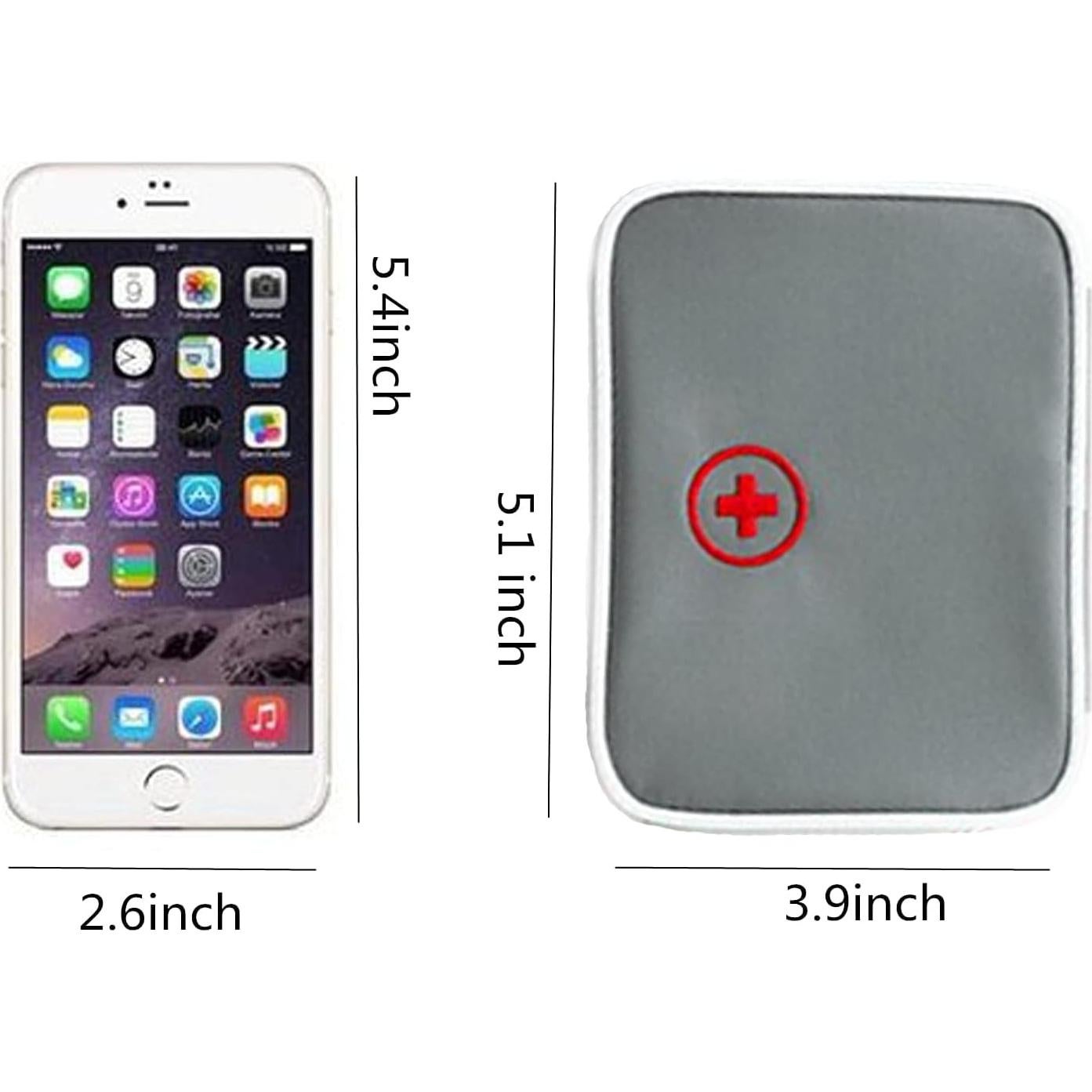 Bolsa de Primeros Auxilios Mini Lingcat Gris Vacía 13x10 cm