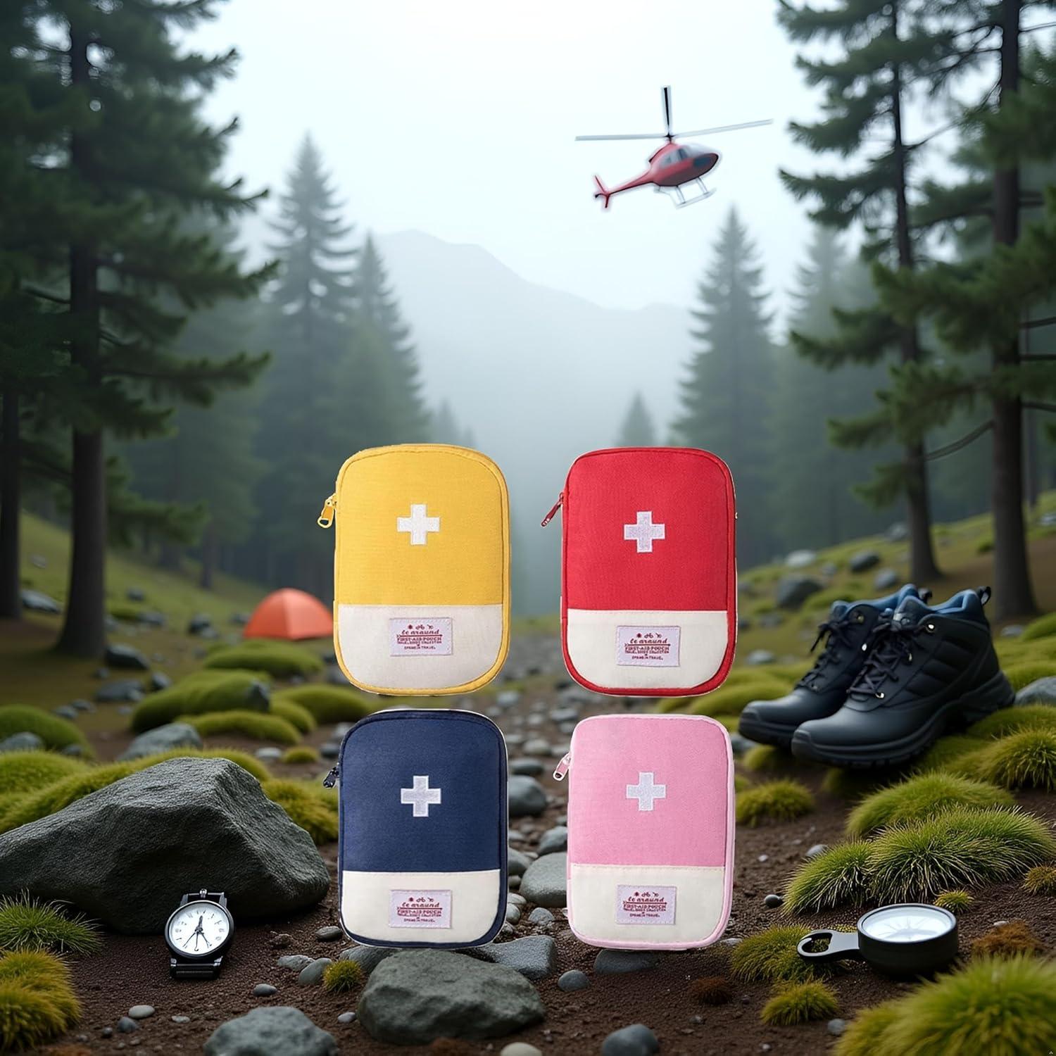 Bolsa de Primeros Auxilios Mini JJLFresheners 4Pcs Portátil