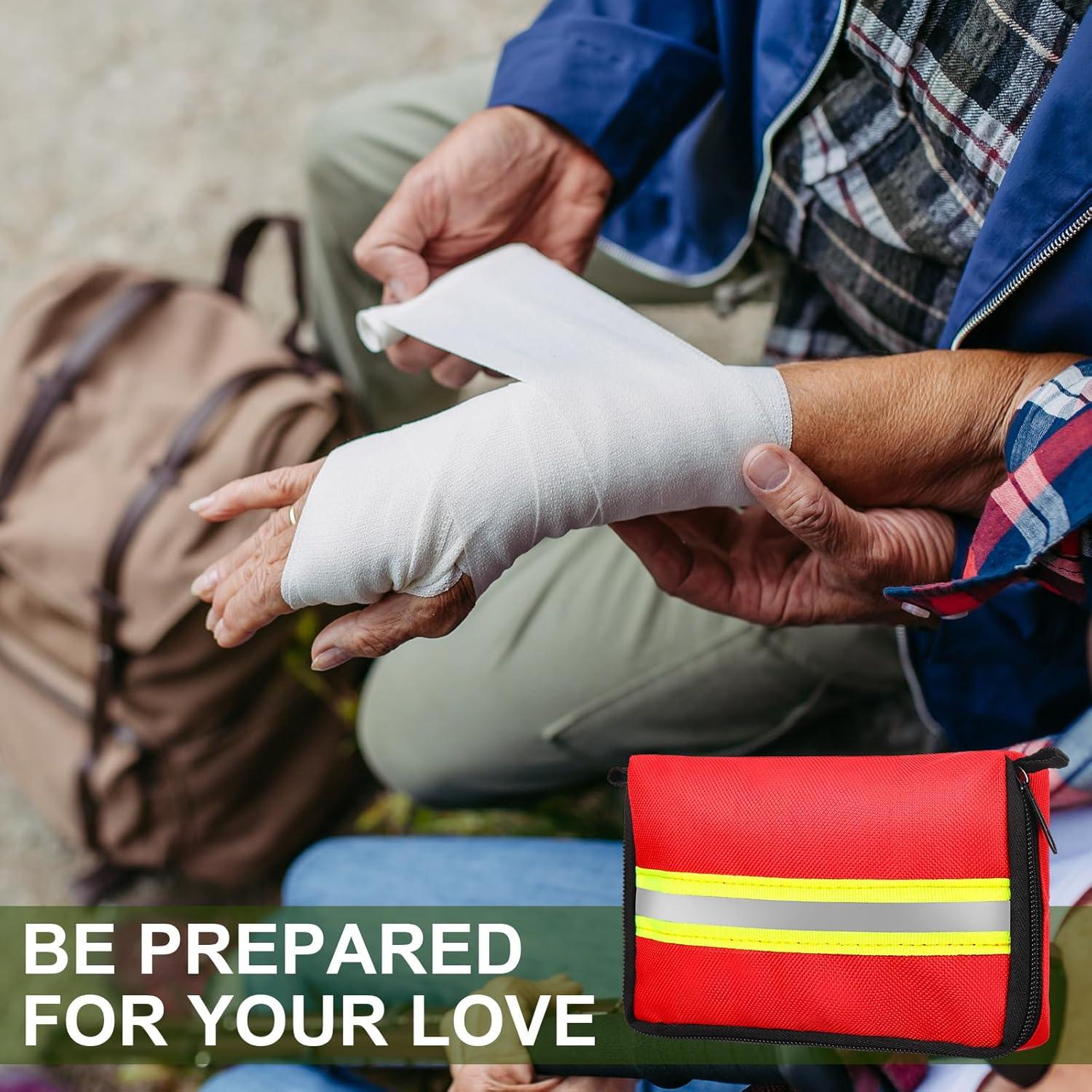 Kit de Primeros Auxilios 6 Pcs Threlaco Rojo 15x10 cm