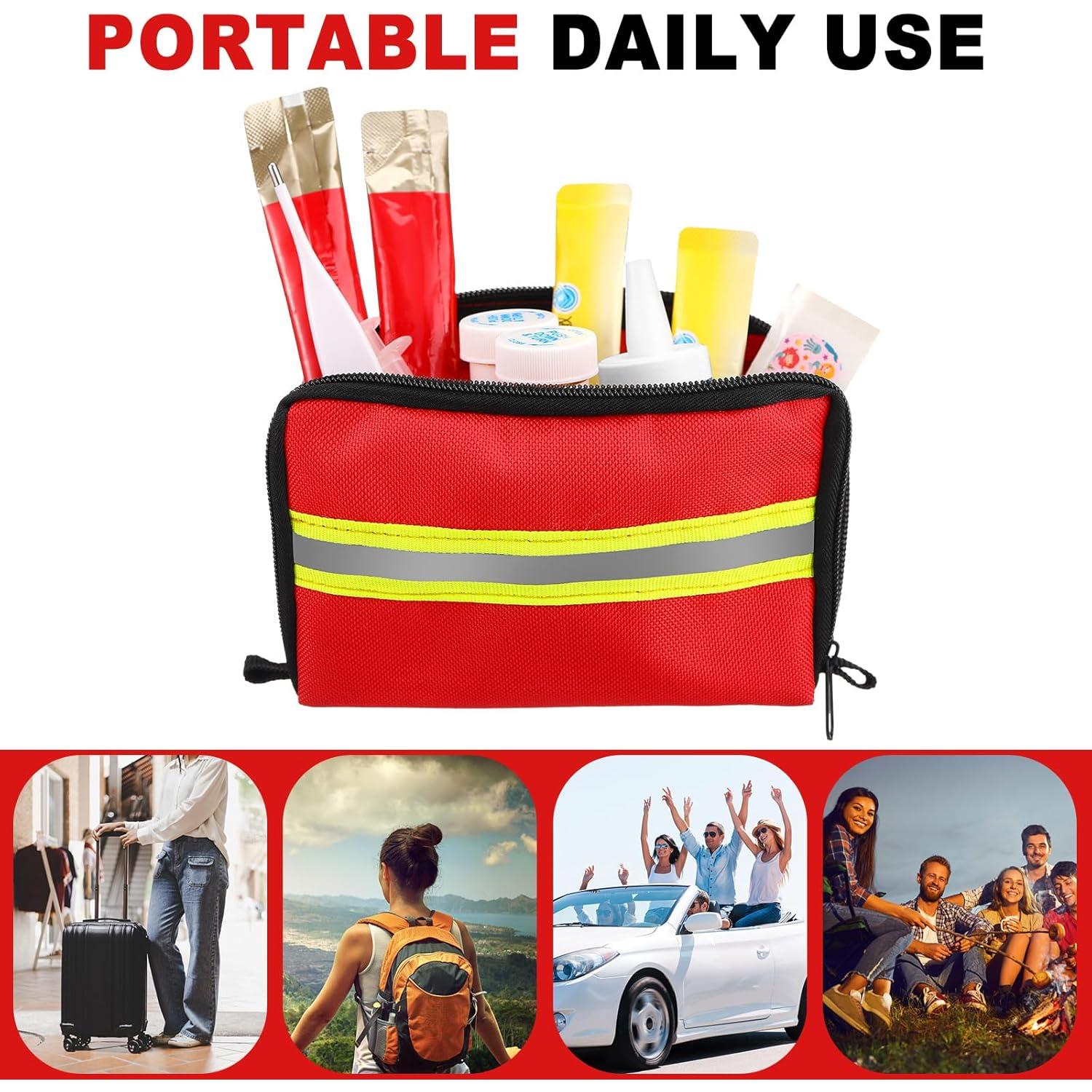 Kit de Primeros Auxilios 6 Pcs Threlaco Rojo 15x10 cm