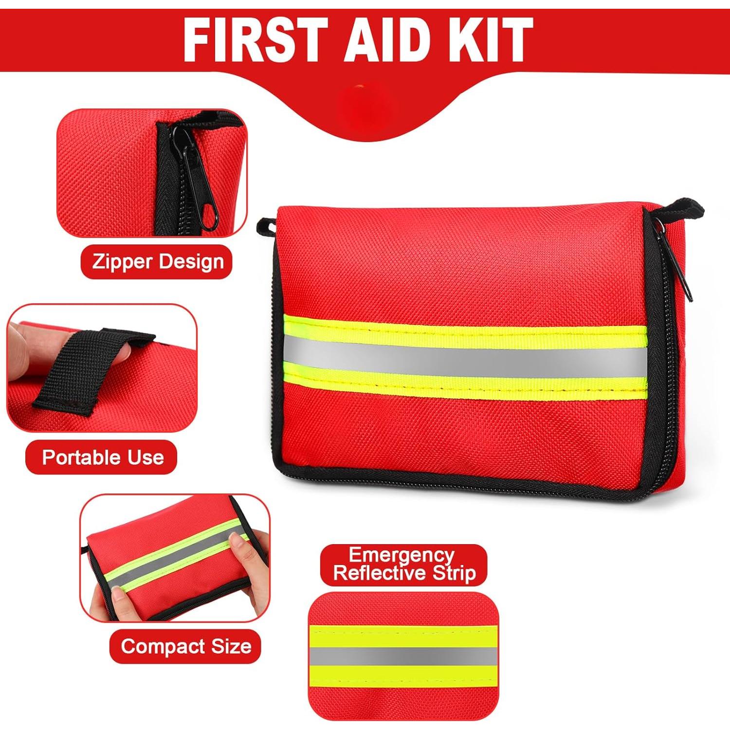 Kit de Primeros Auxilios 6 Pcs Threlaco Rojo 15x10 cm