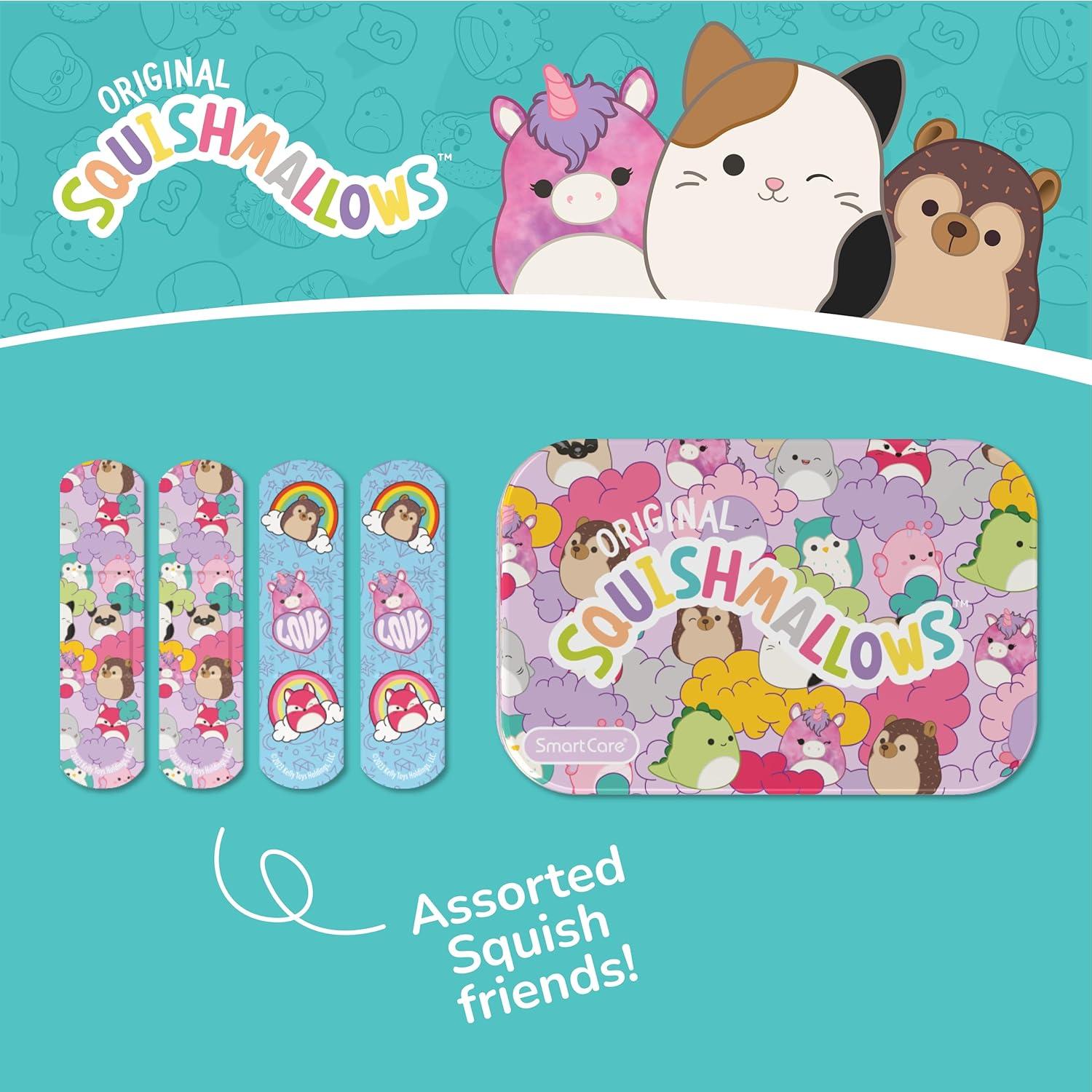 Kit de Primeros Auxilios Squishmallow 33PC con Curitas y Toallitas
