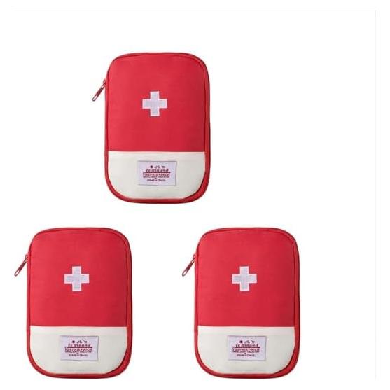 Kit de Primeros Auxilios Mini Rojo ZhangyiHot 3 Piezas 95g