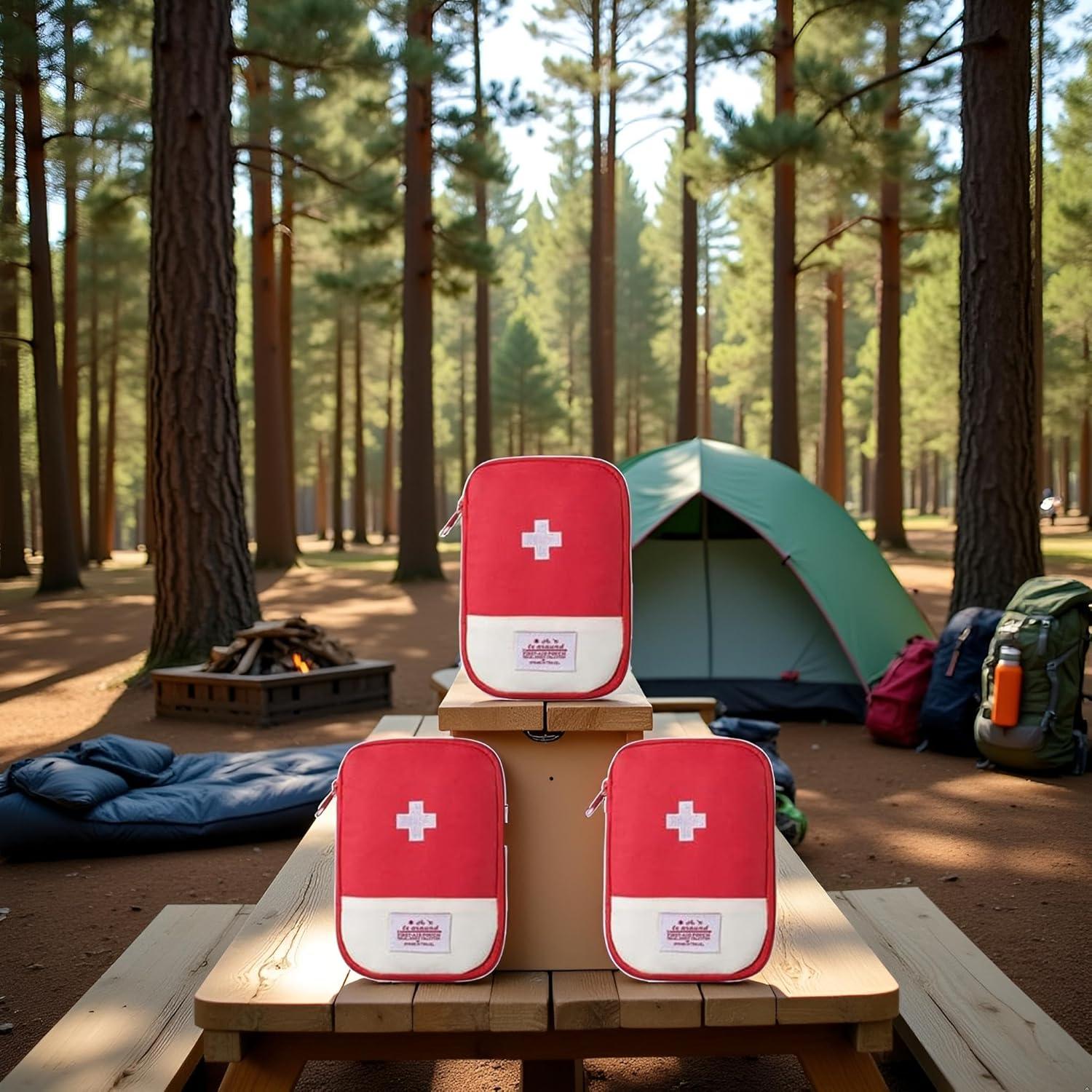 Kit de Primeros Auxilios Mini Rojo ZhangyiHot 3 Piezas 95g