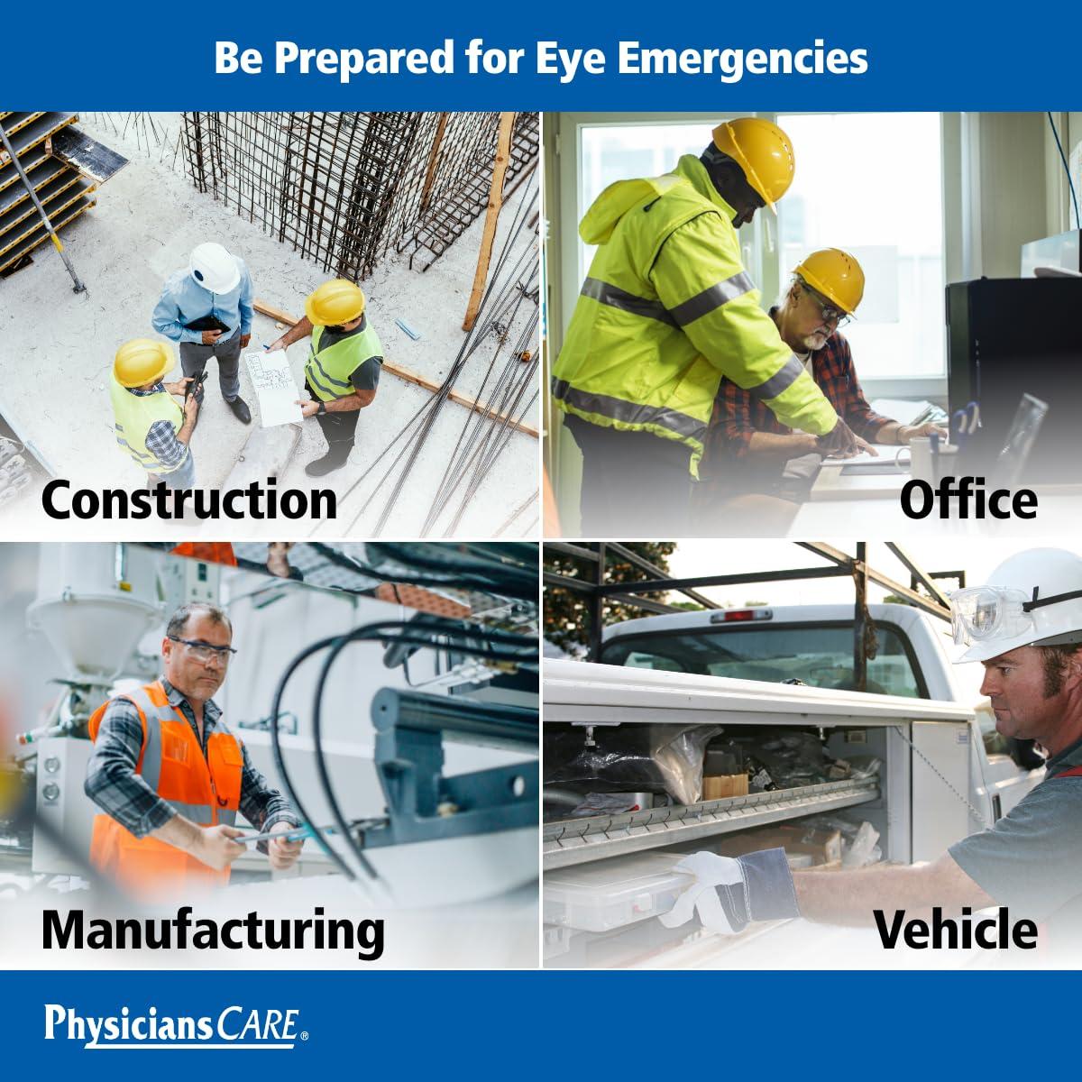 Kit de Lavado Ocular de Emergencia PhysiciansCare 5 Piezas