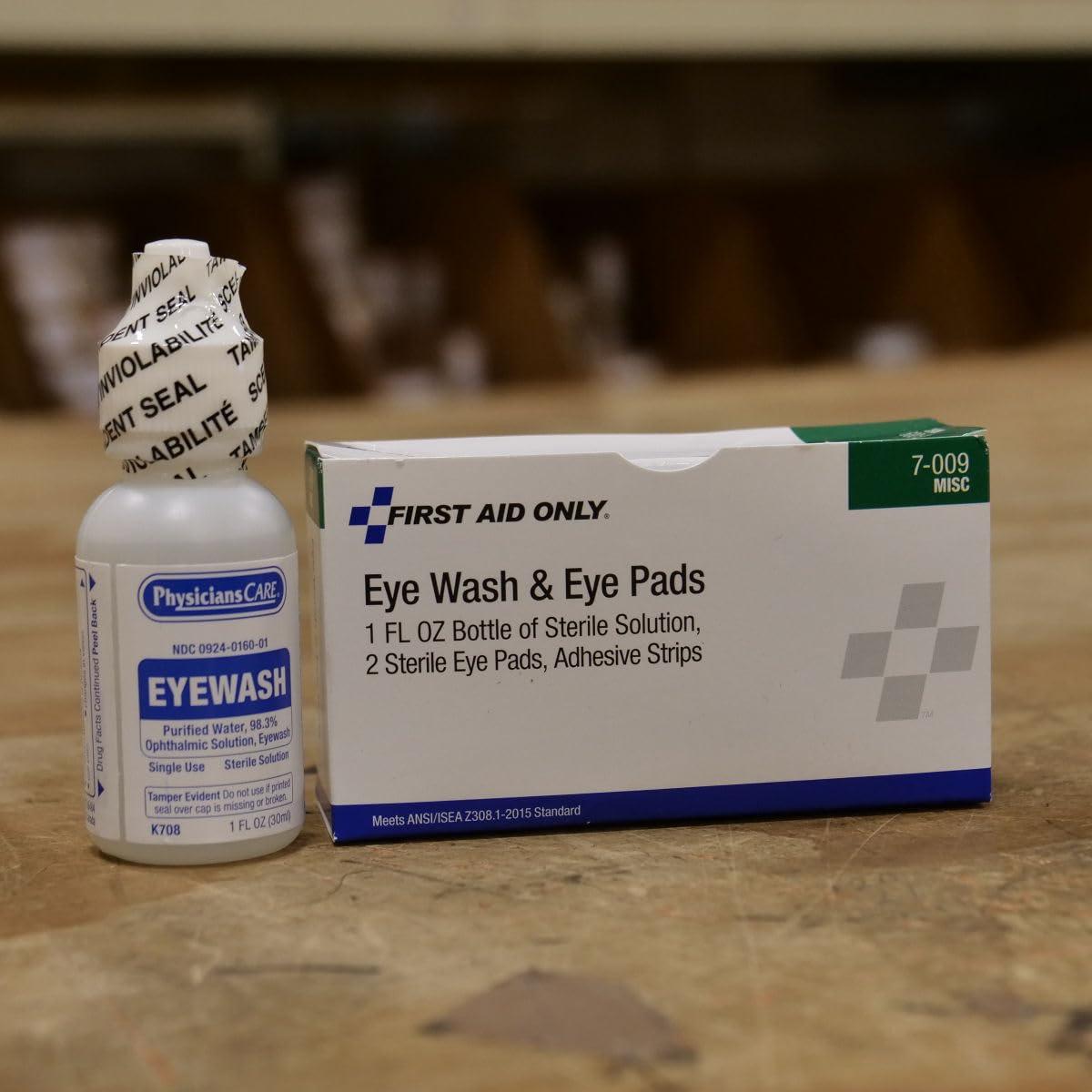 Kit de Lavado Ocular de Emergencia PhysiciansCare 5 Piezas