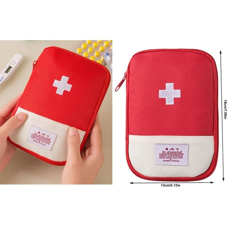 Paquete de 2 Mini Bolsas de Primeros Auxilios NentMent Rojo