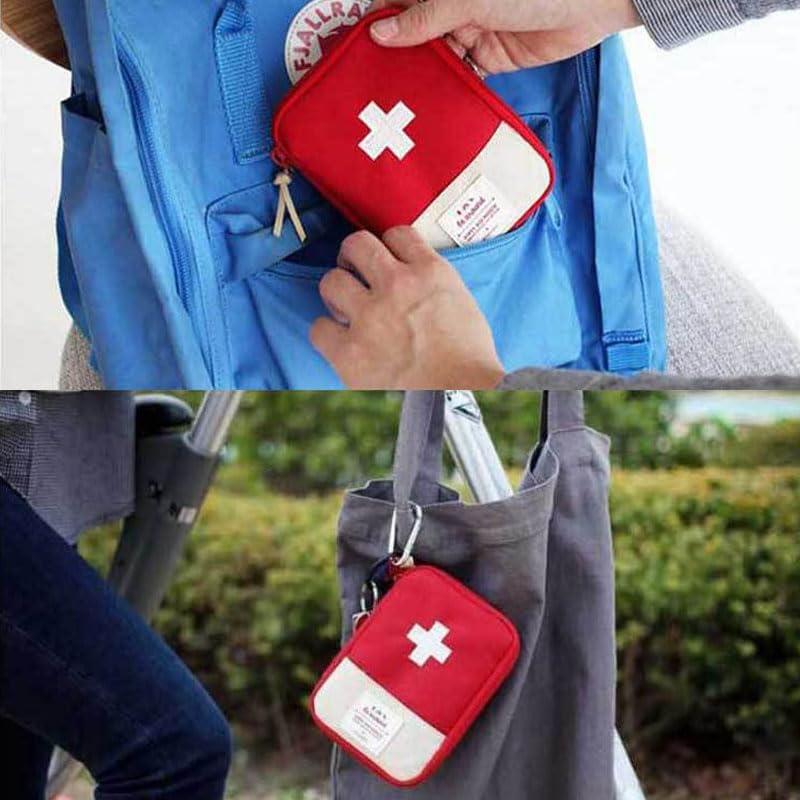 Paquete de 2 Mini Bolsas de Primeros Auxilios NentMent Rojo