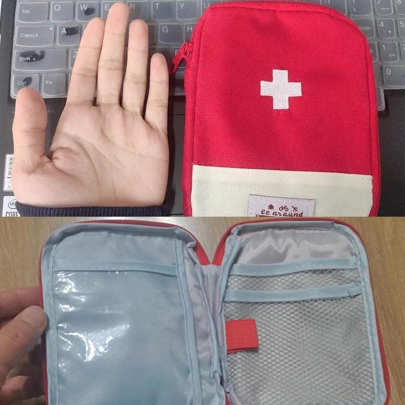 Paquete de 2 Mini Bolsas de Primeros Auxilios NentMent Rojo