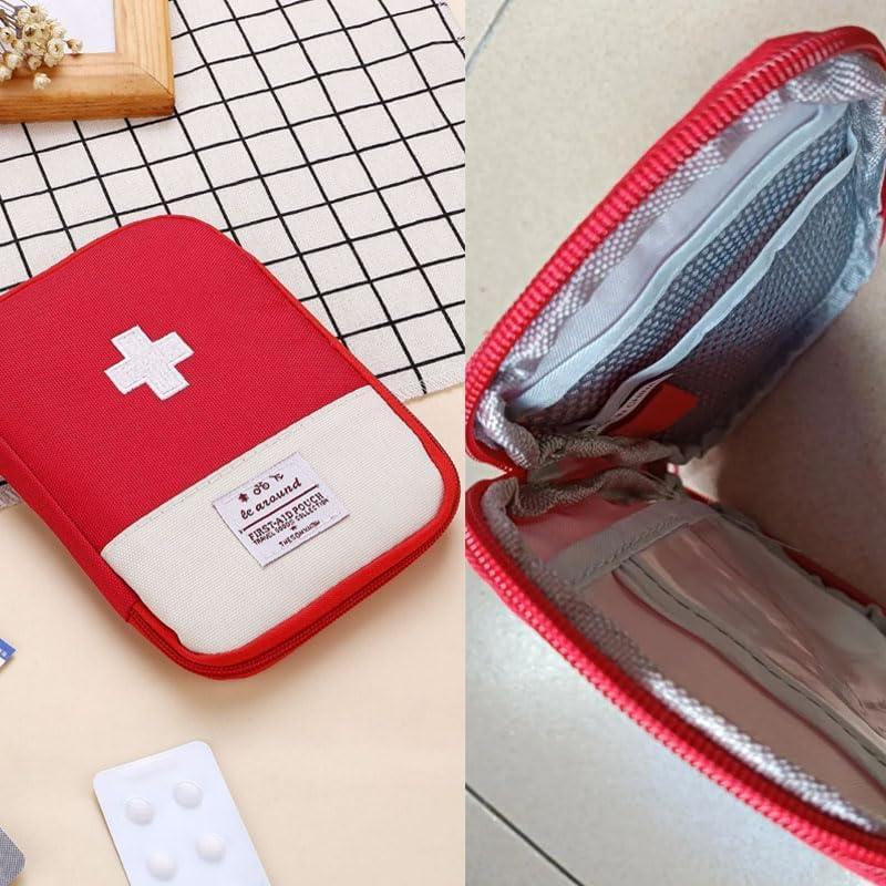 Paquete de 2 Mini Bolsas de Primeros Auxilios NentMent Rojo