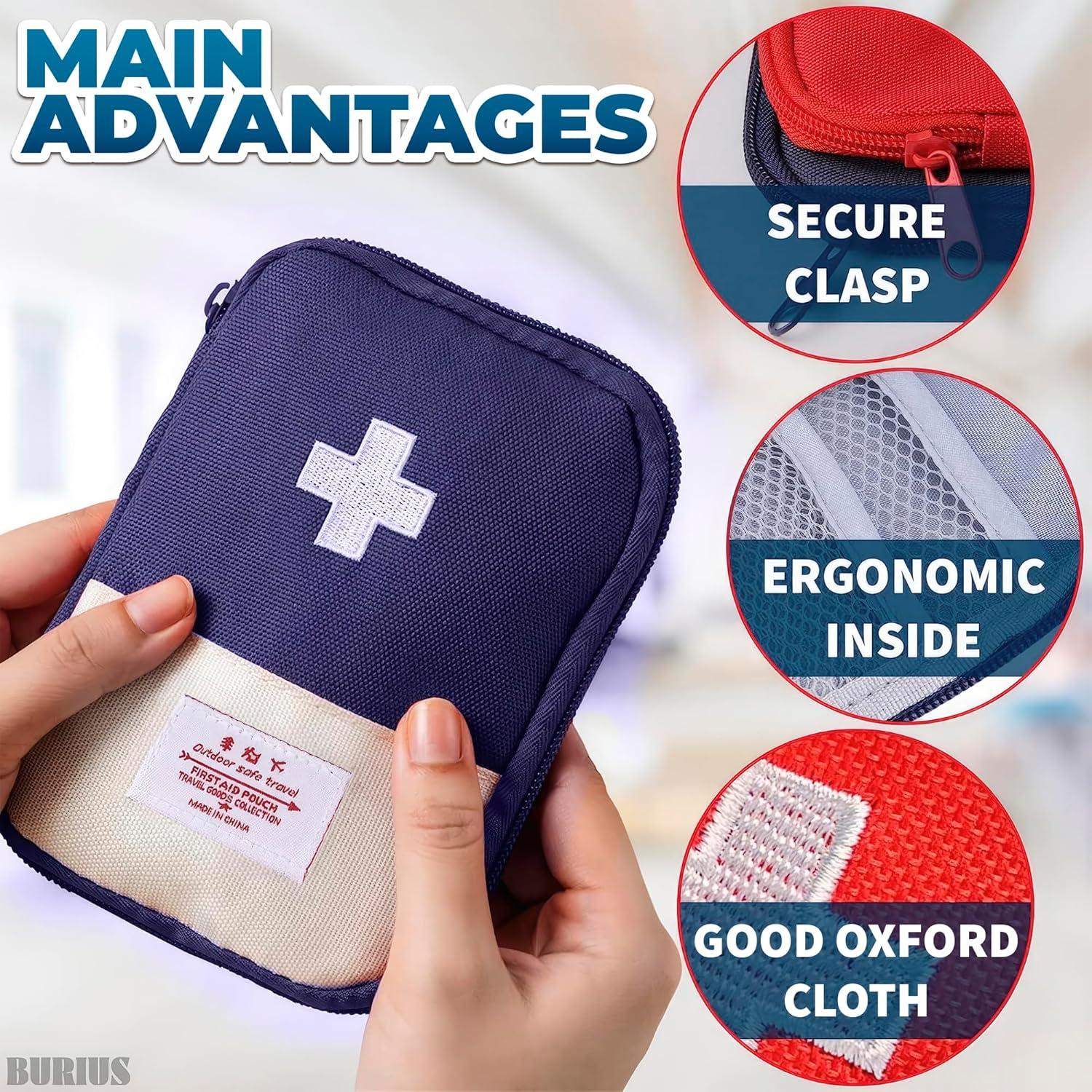 Bolsa de Primeros Auxilios Vacía BURIUS 2 Pcs 18x13 cm